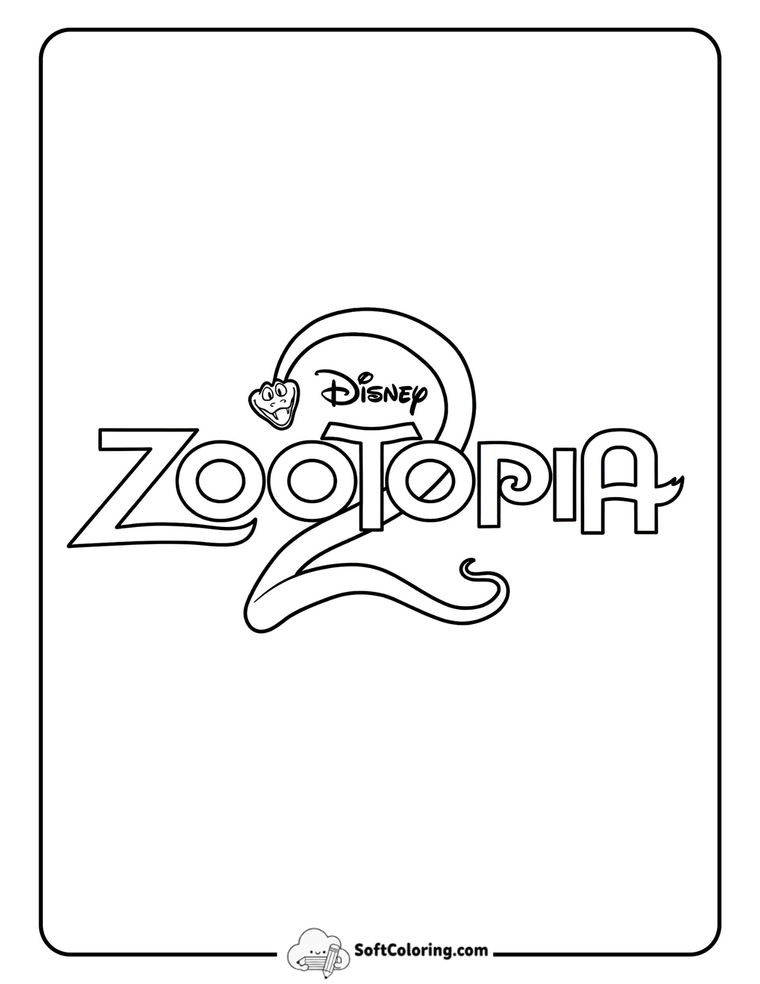 Zootopia 2 Logo With Gary De'snake