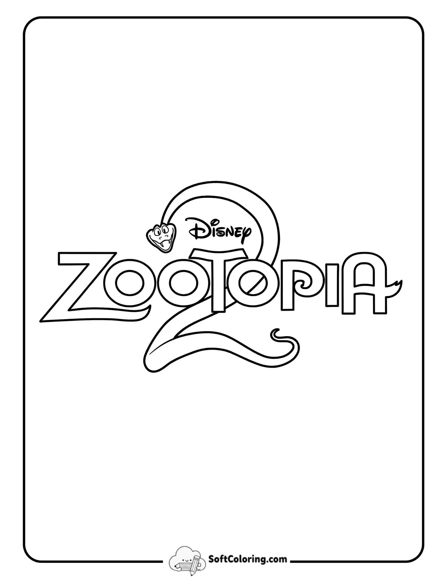 Zootopia 2 Logo With Gary De'snake