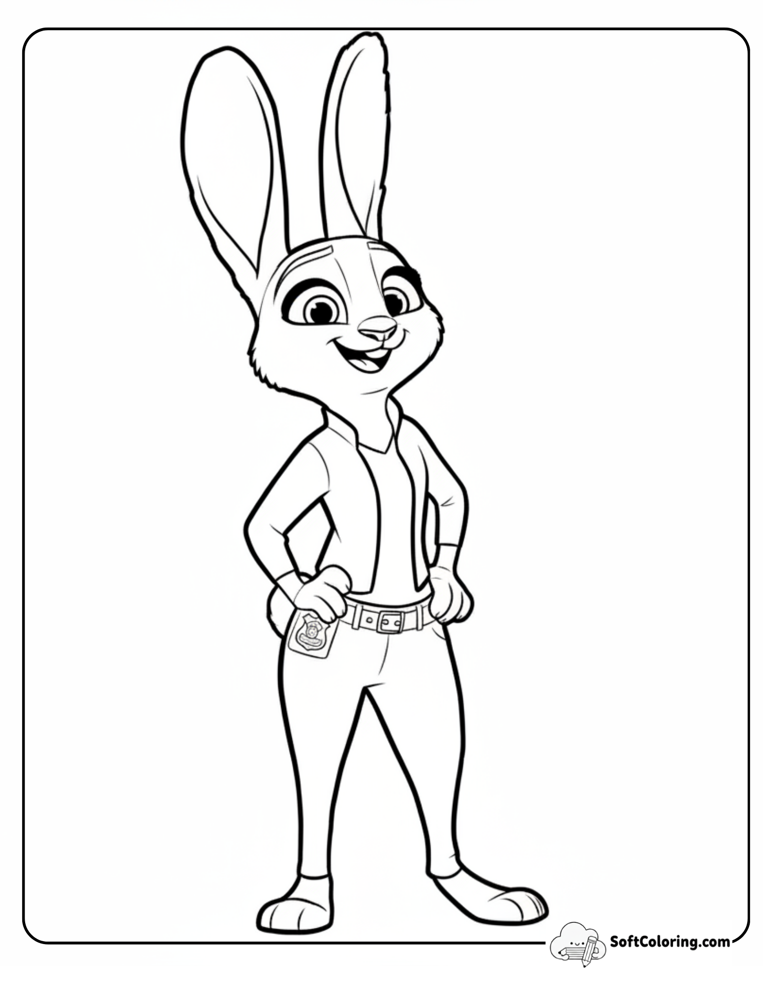 Judy Hopps Standing Confidently