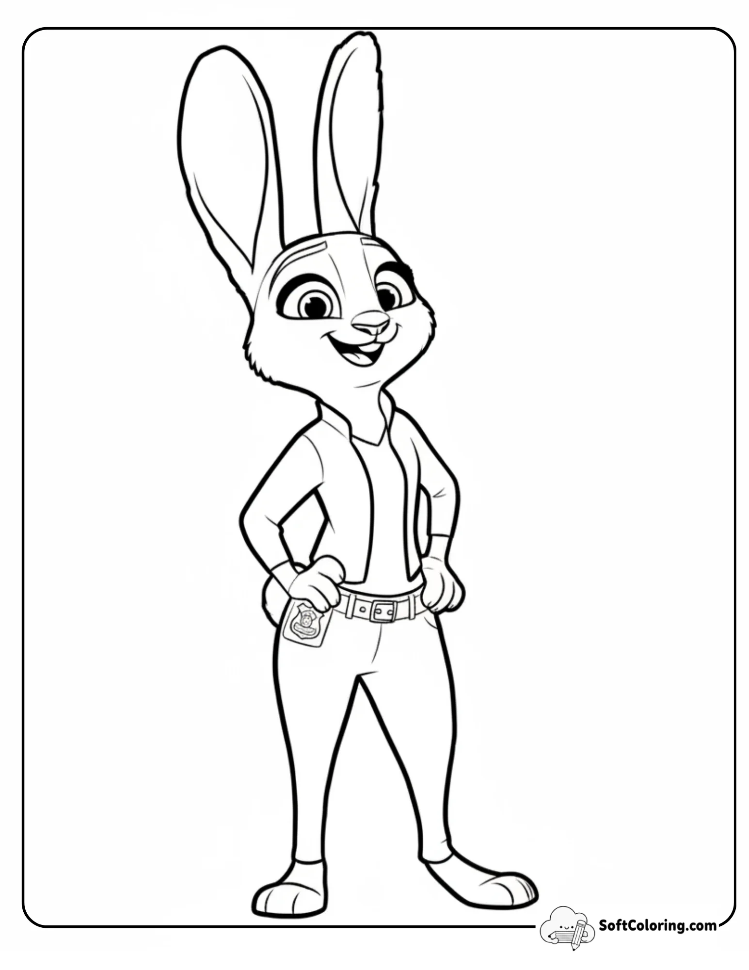 Judy Hopps Standing Confidently