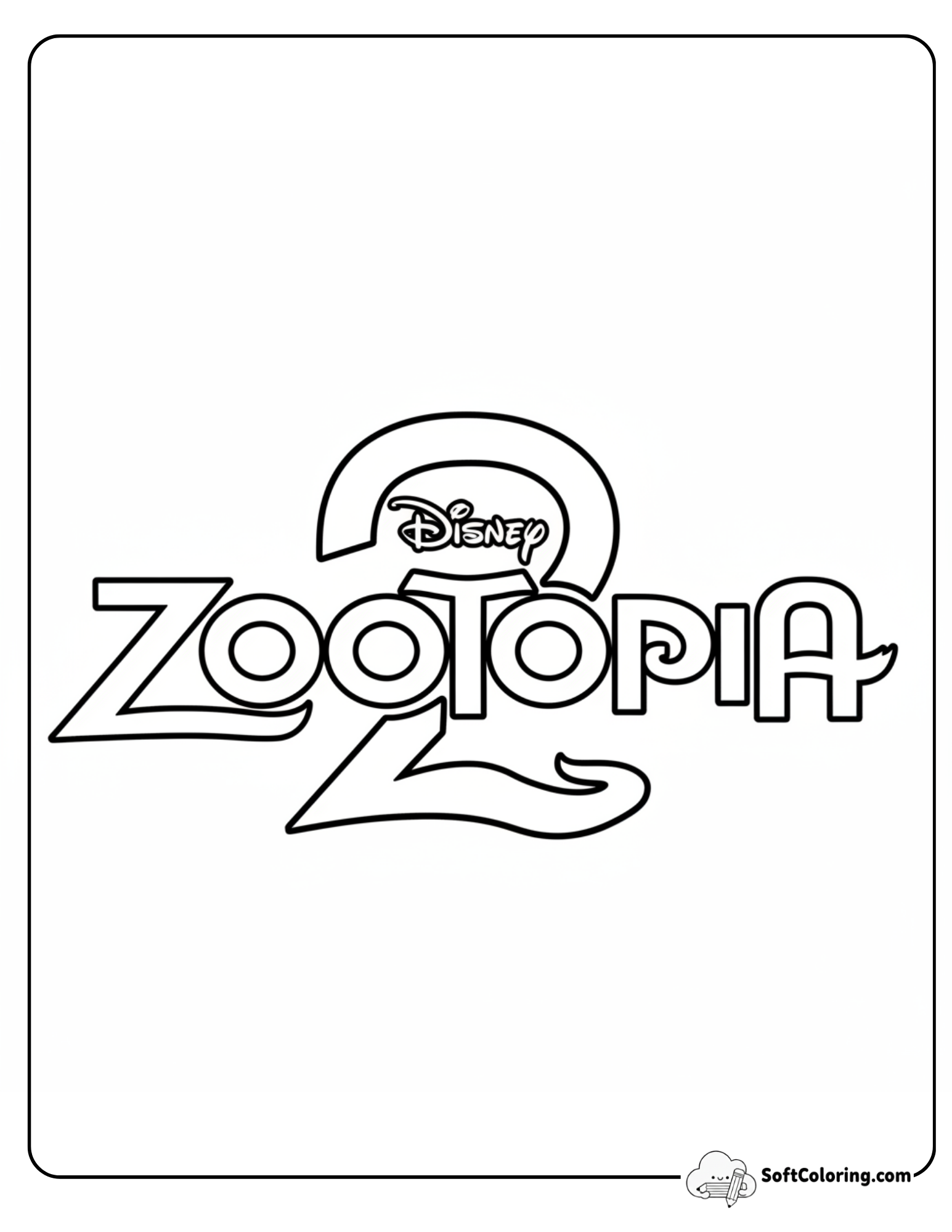 The Zootopia 2 Logo Simple