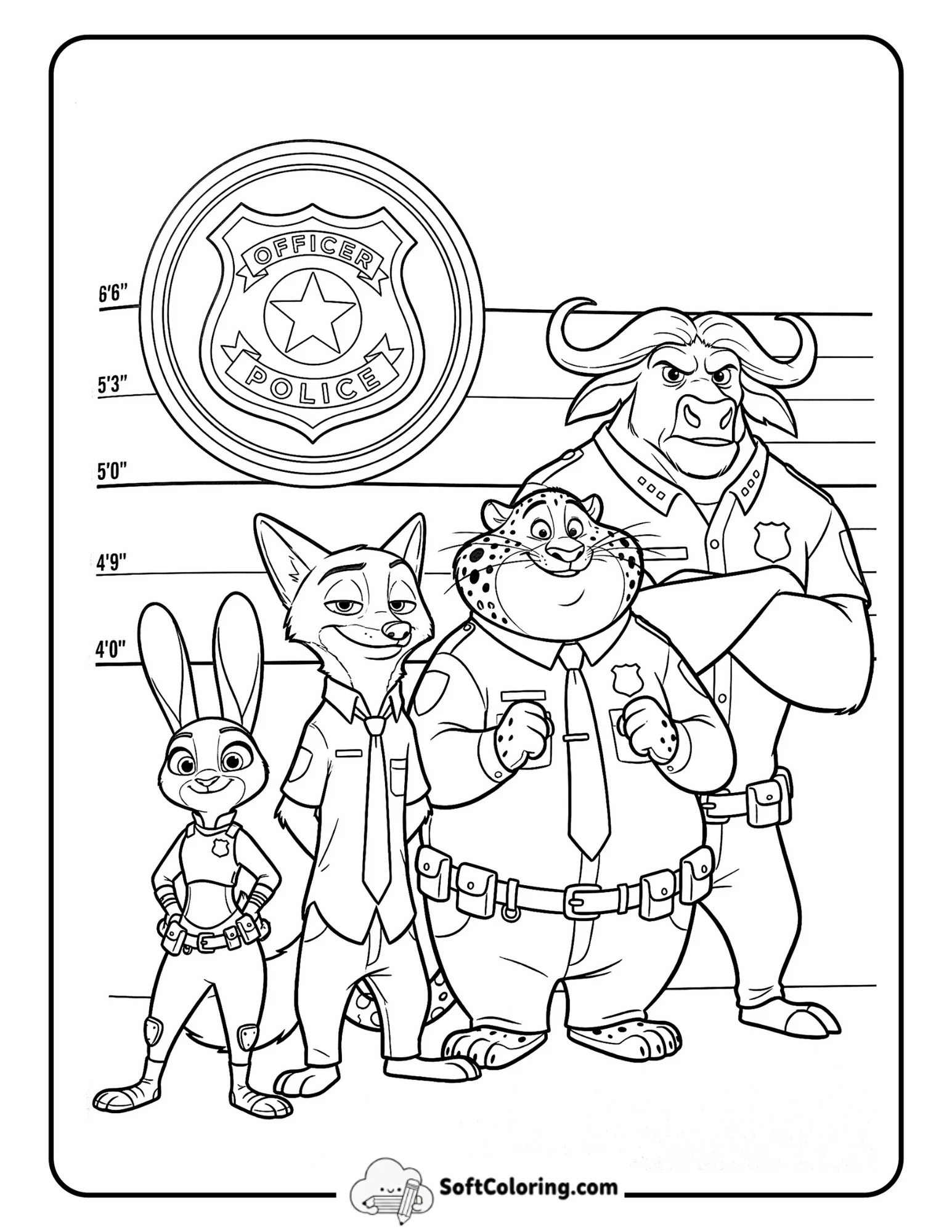Judy, Nick, Clawhauser, And Bogo