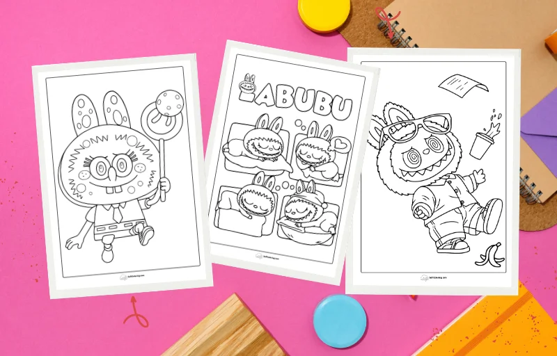 Labubu Coloring Pages