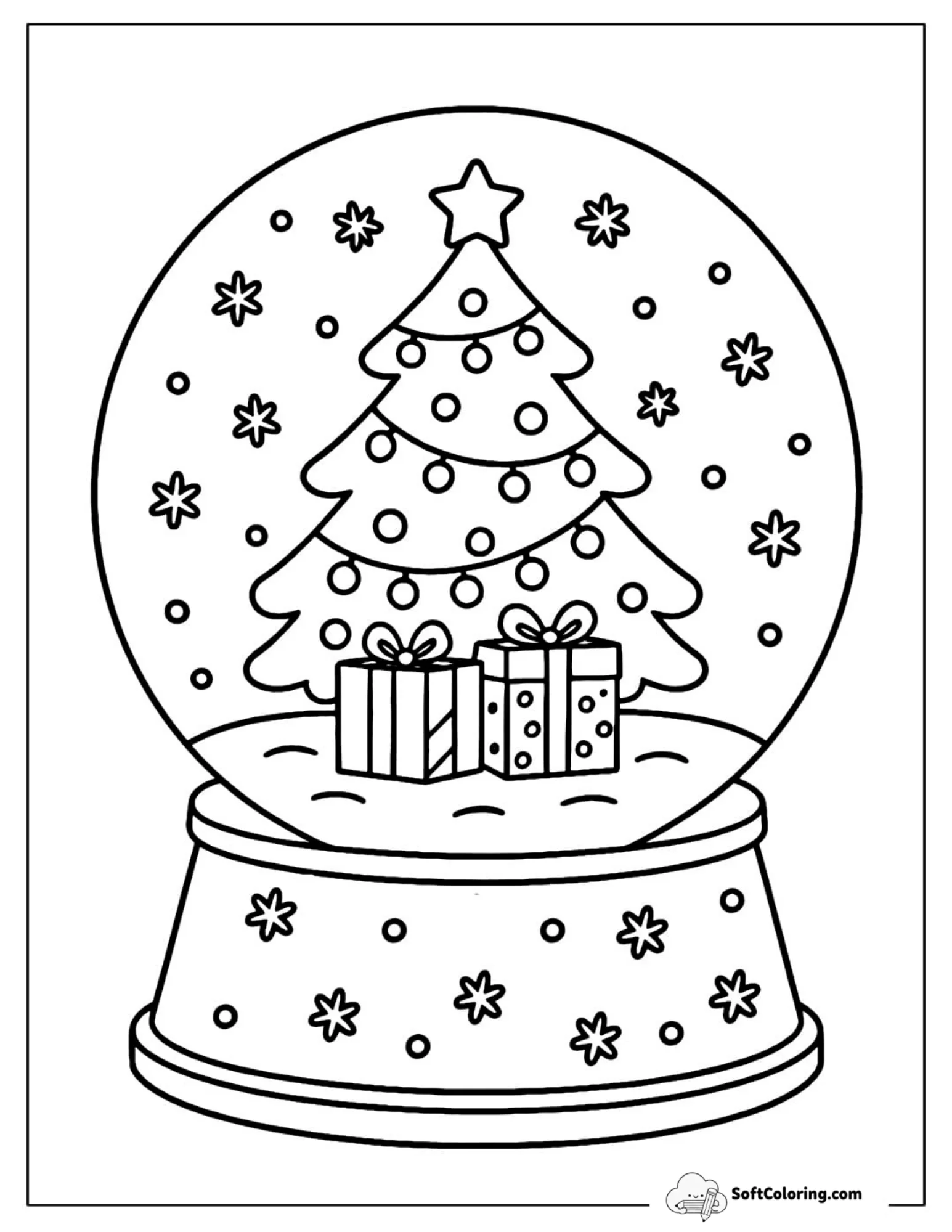 Christmas Tree Snow Globe