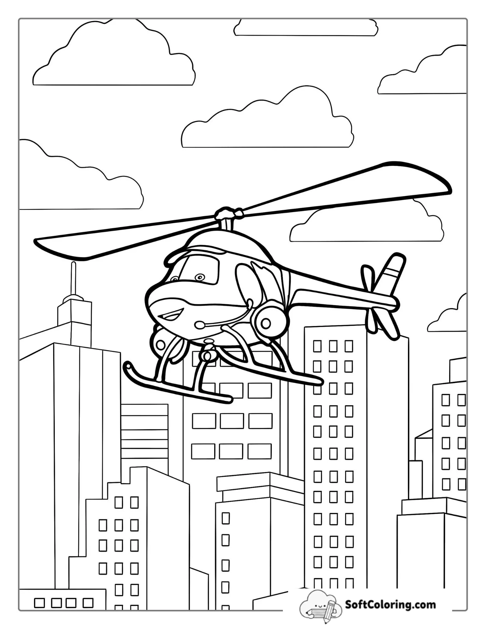 Coloring Page Of Cathy Copter