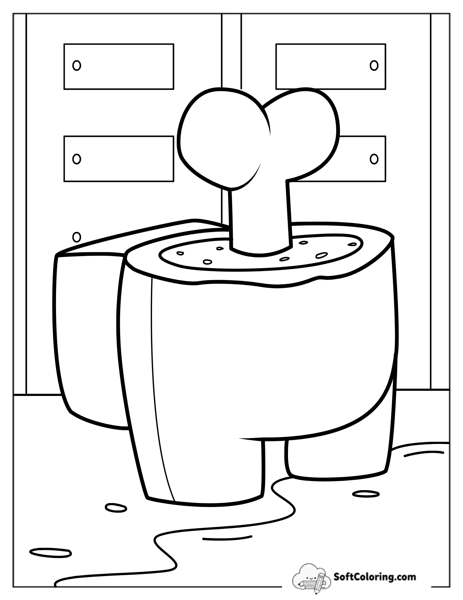 Coloring Sheet Of Crewmate_S Dead Body