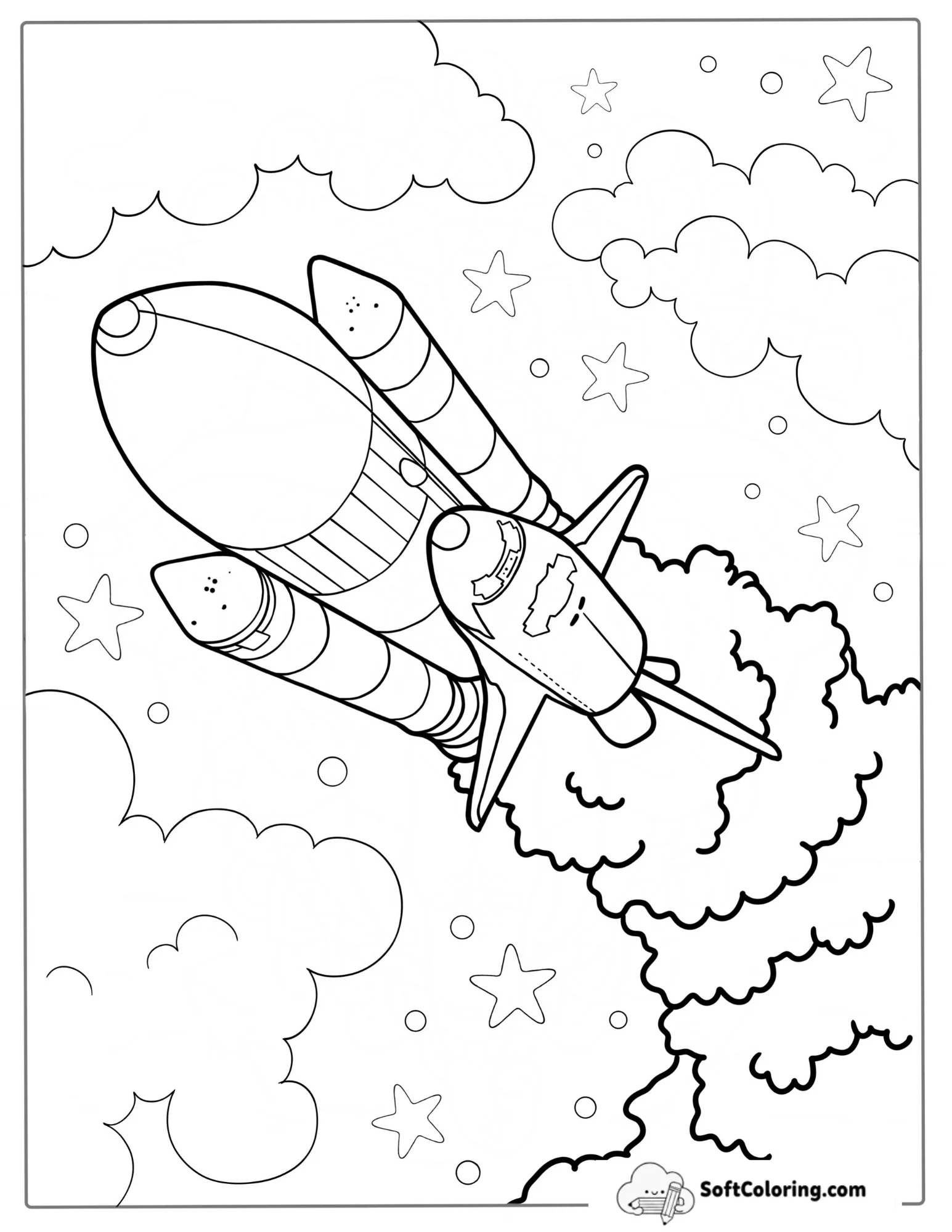 Discovery Space Shuttle Rockets Ignited