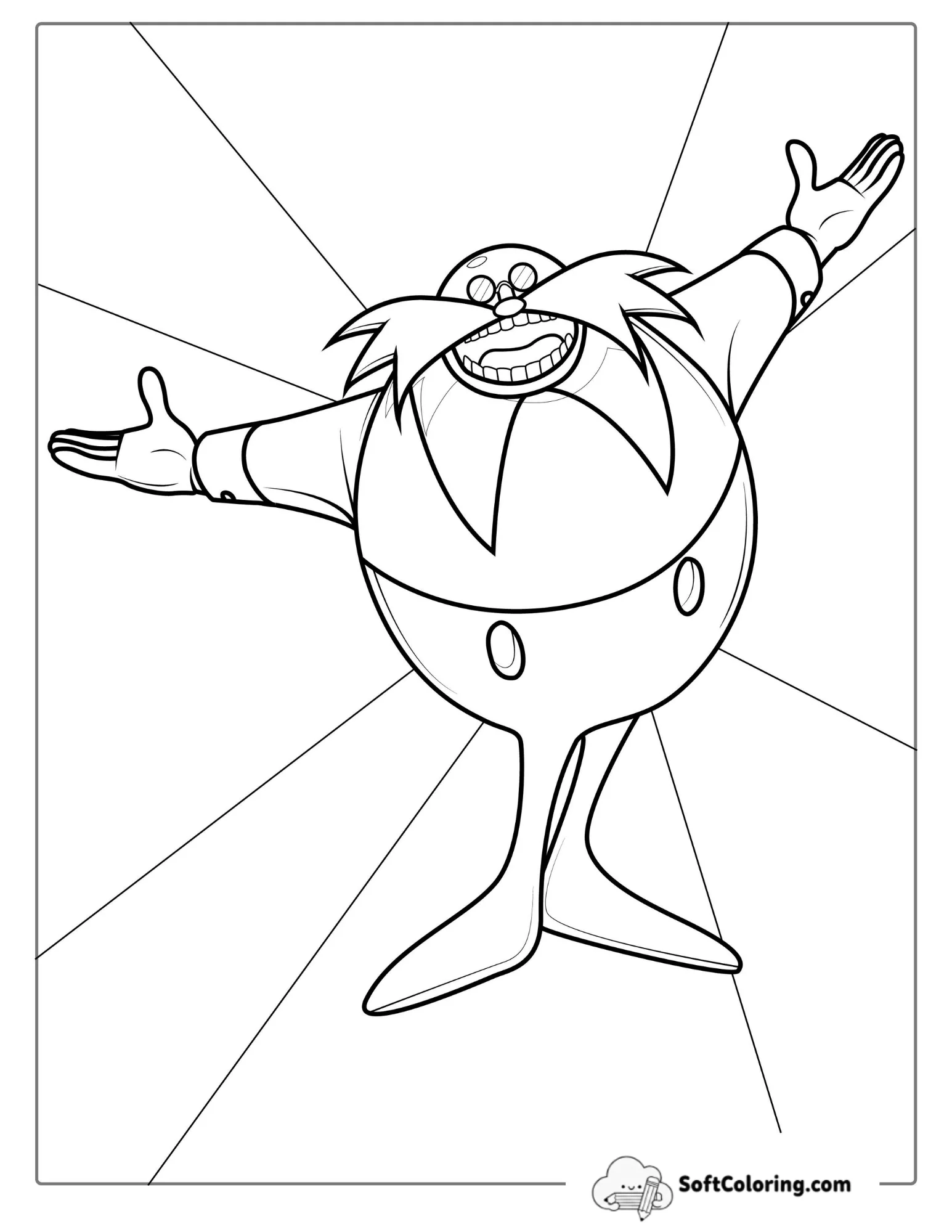 Doctor Eggman Coloring Page