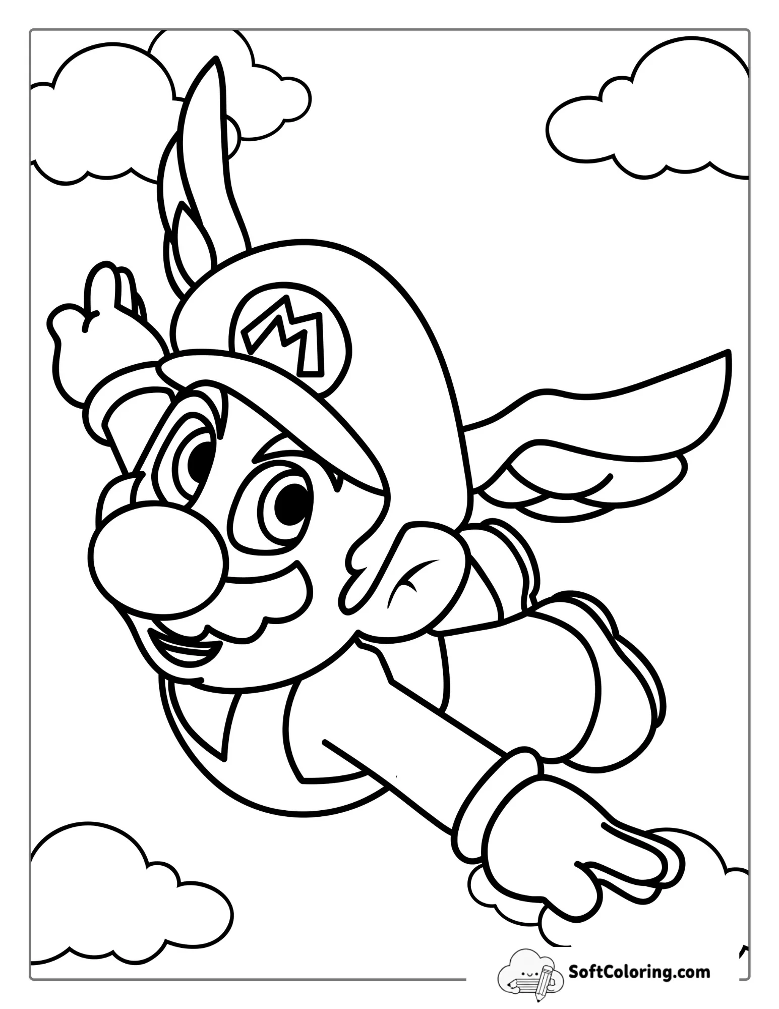 Easy Flying Mario For Kids