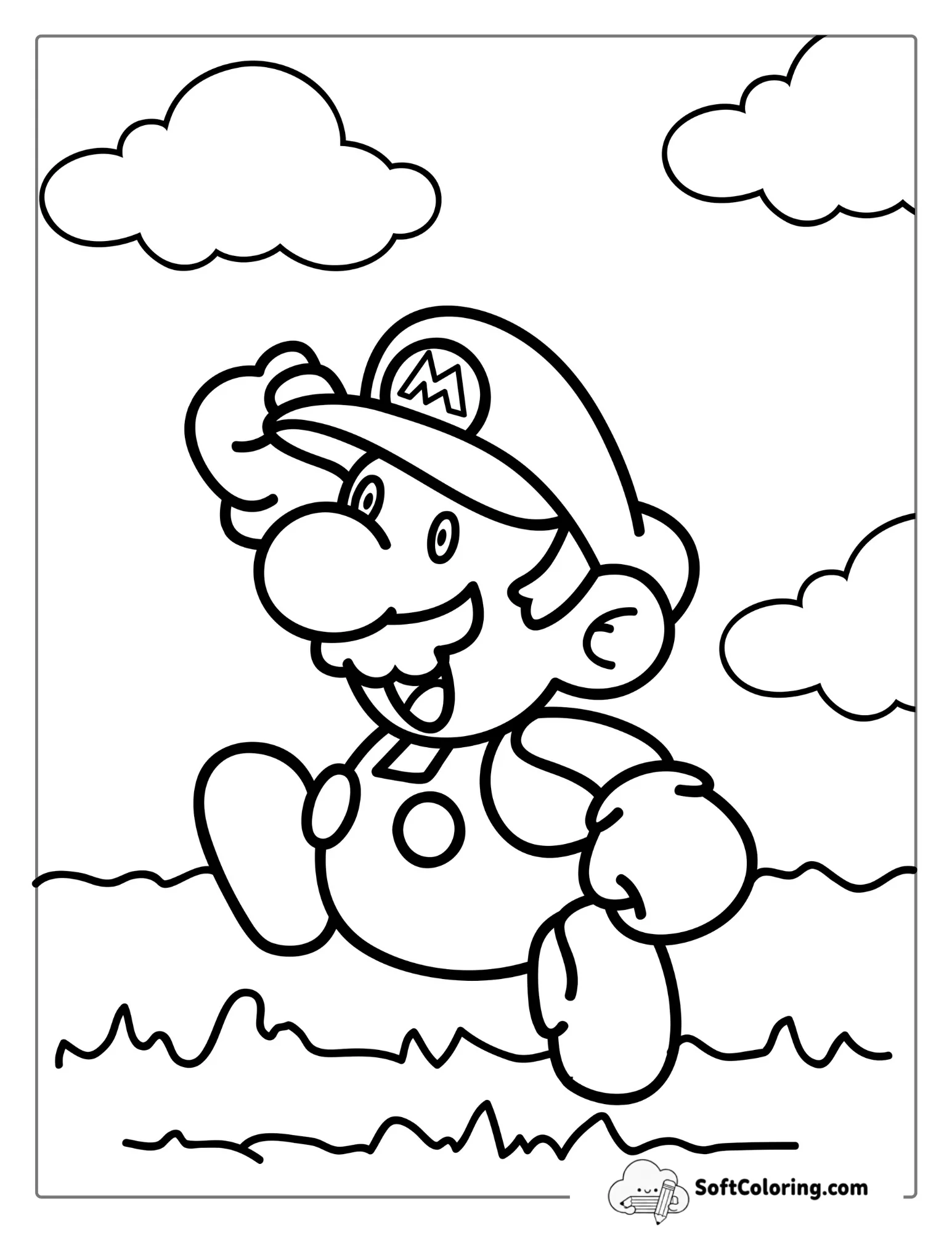 Easy Paper Mario Coloring In