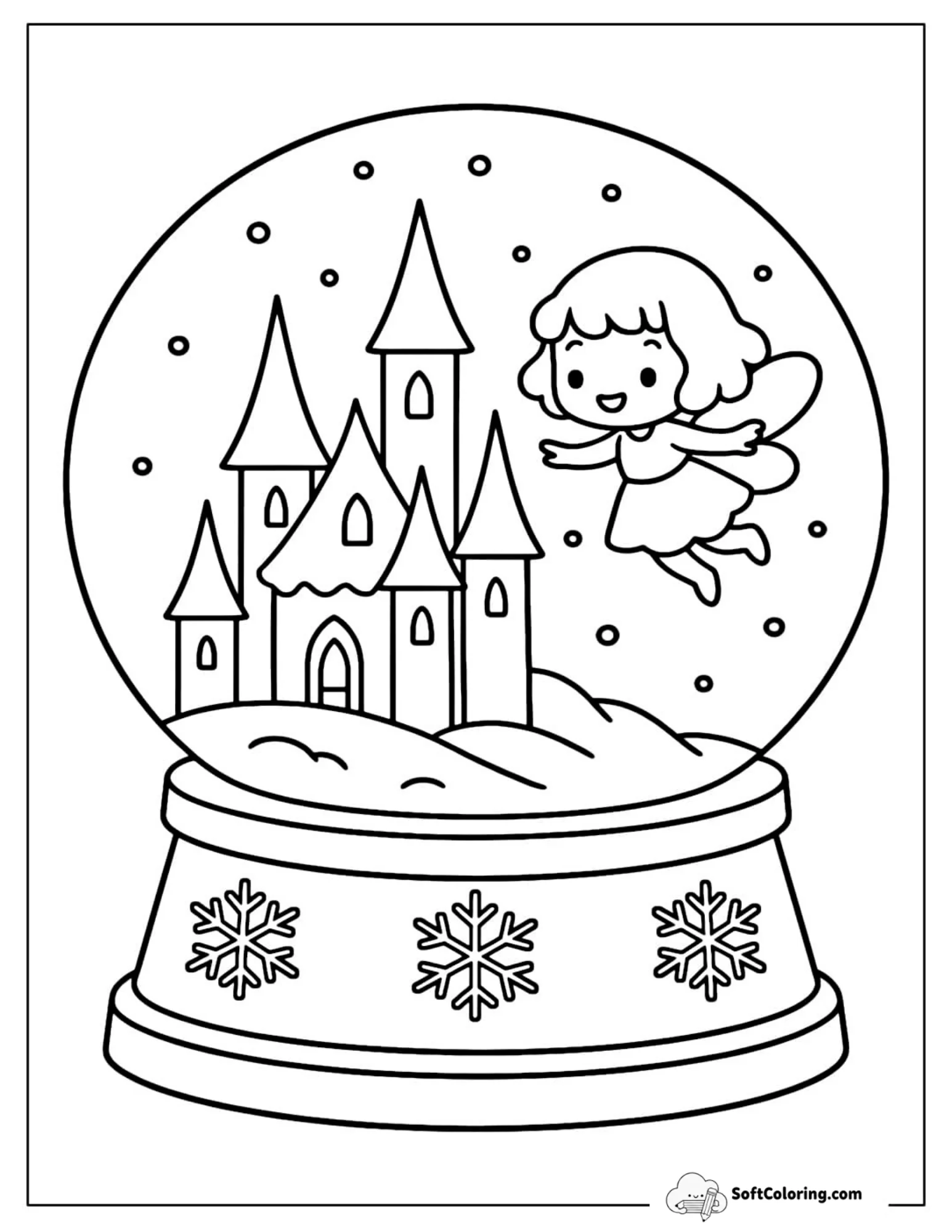 Ice Castle Fairy Snow Globe