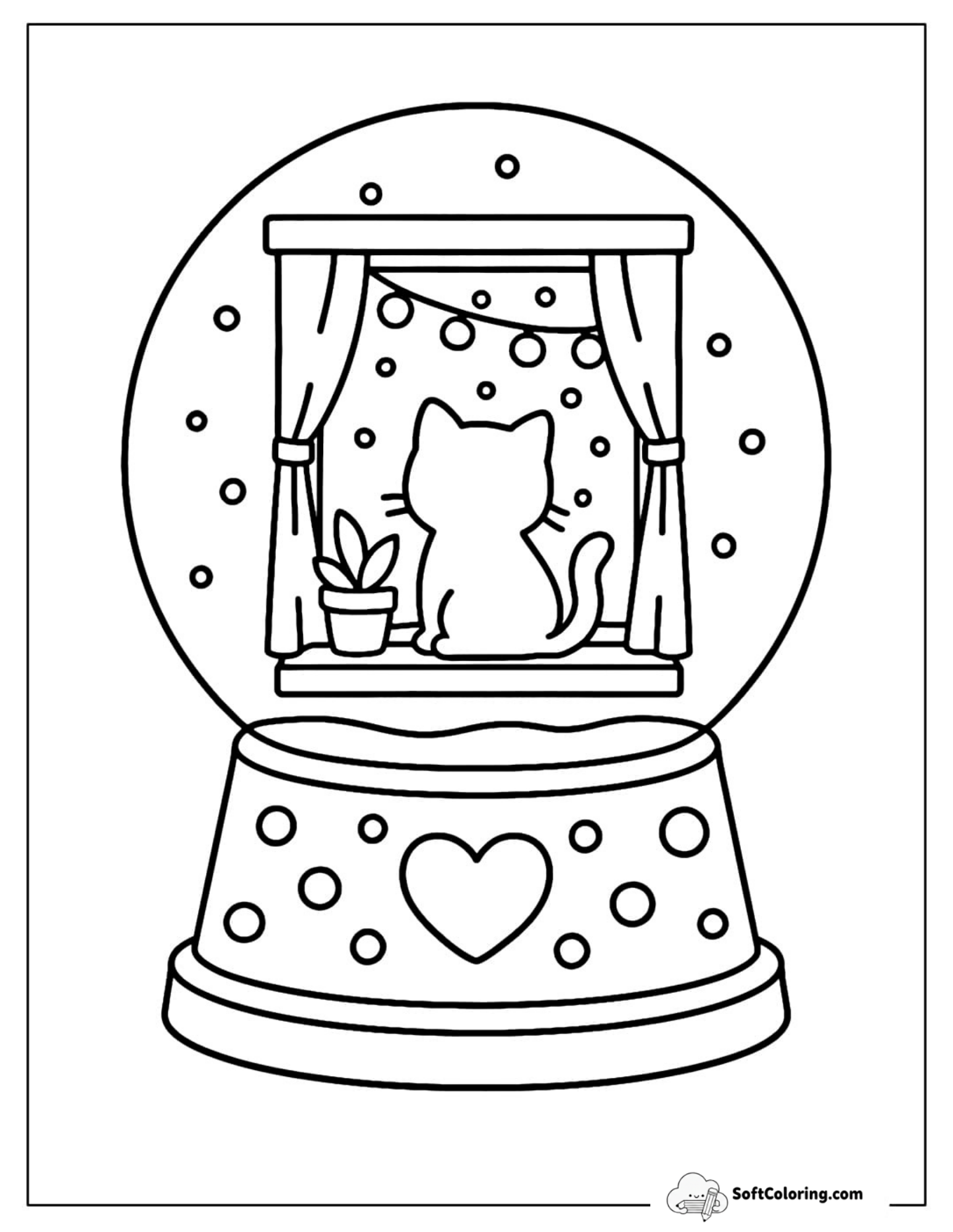 Kitten Snow Globe