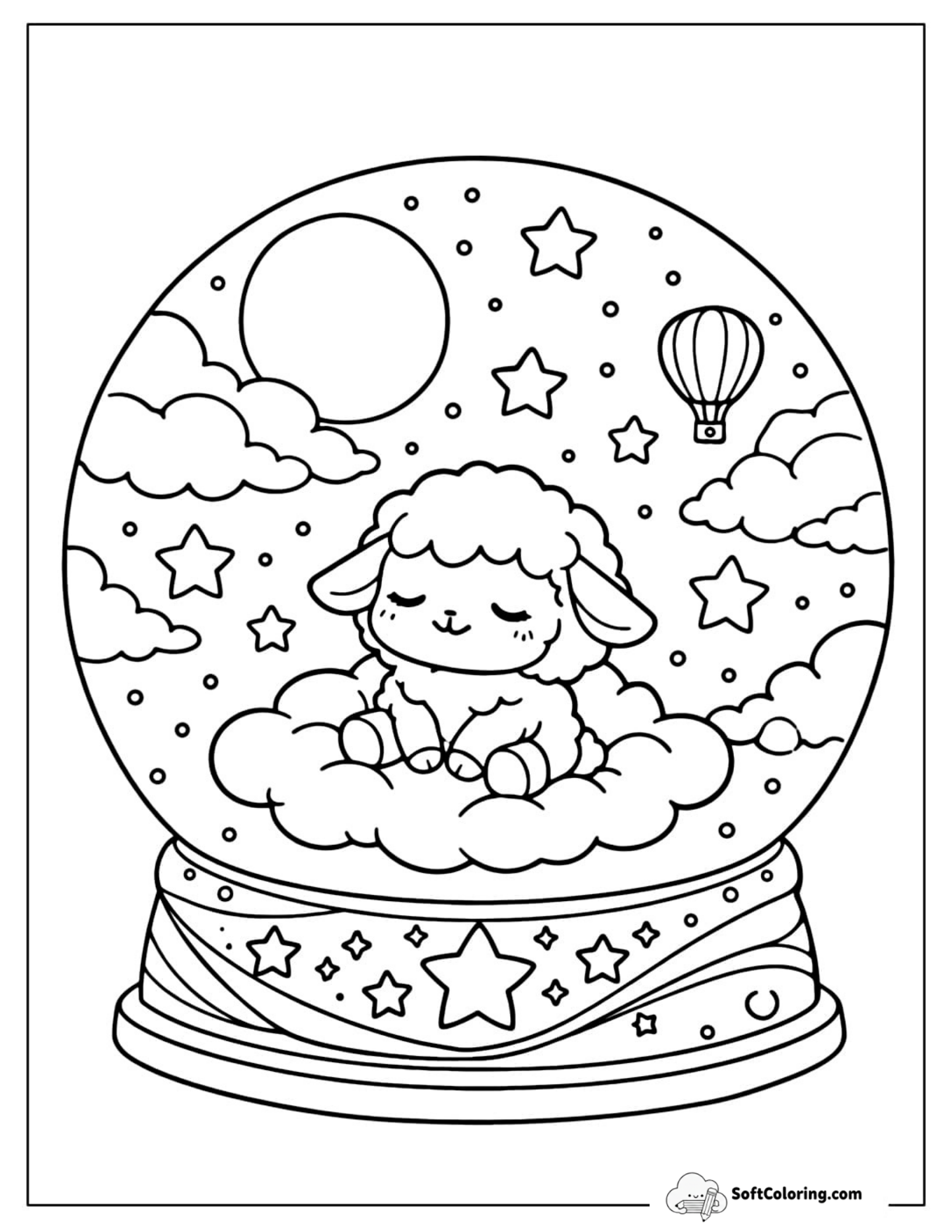 Lamb Snow Globe
