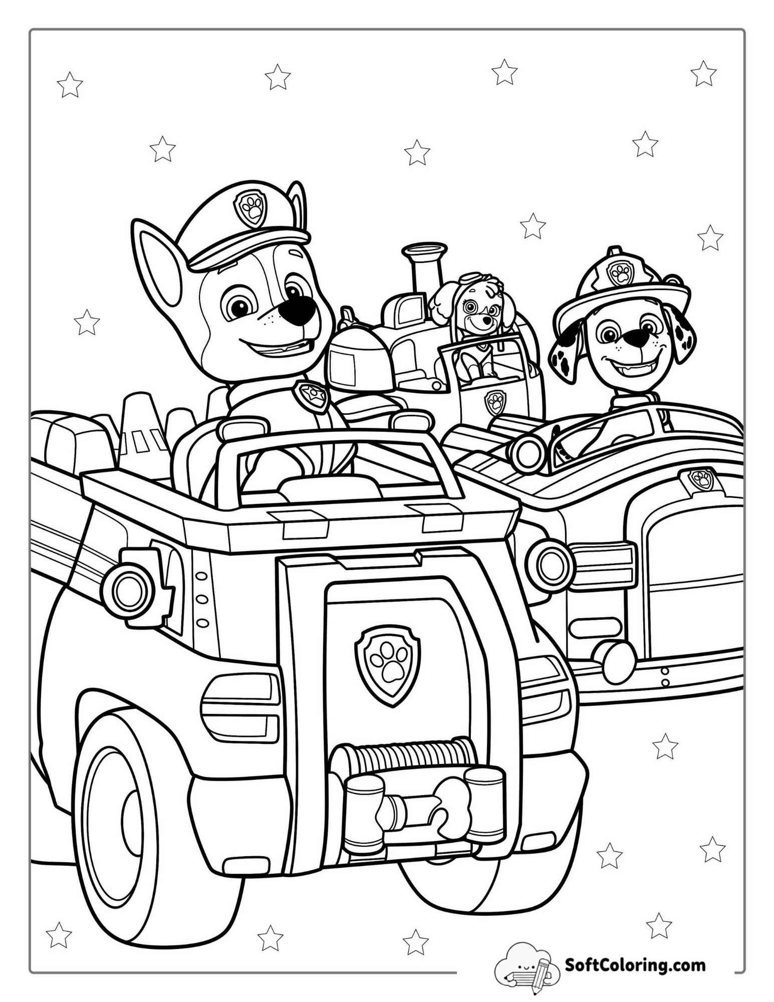 Paw Patrols Friends In Their Vehicles