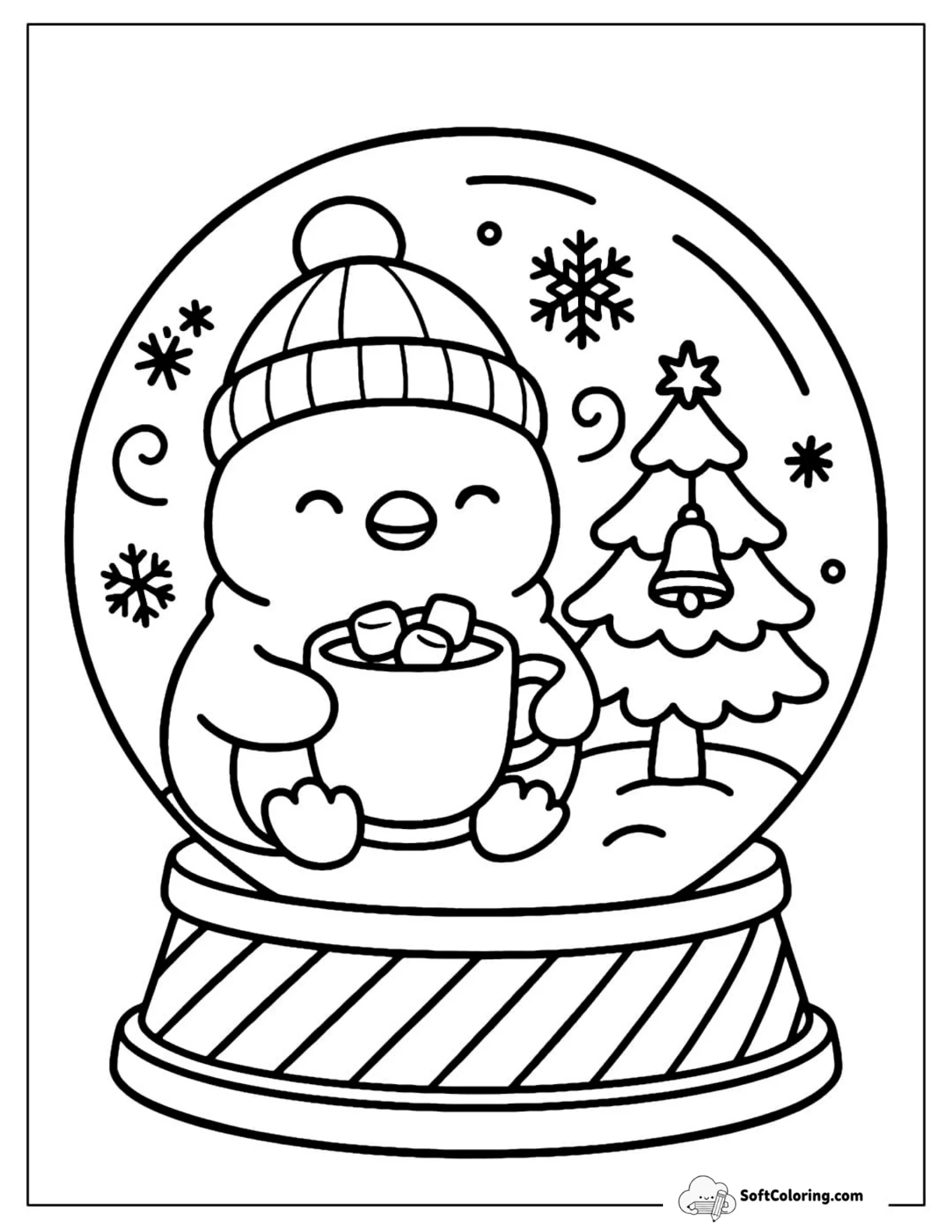 Penguin Hot Cocoa Snow Globe
