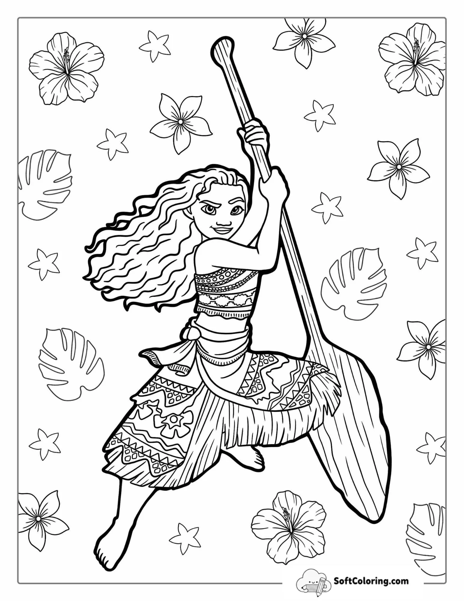 Princess Moana With Flowers