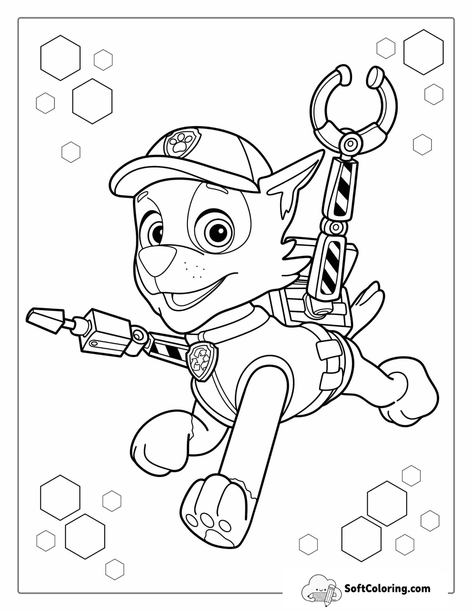 Recycling Rocky Character From Paw Patrol