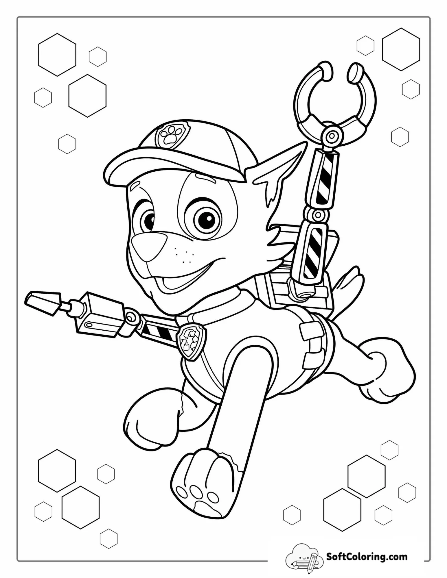 Recycling Rocky Character From Paw Patrol