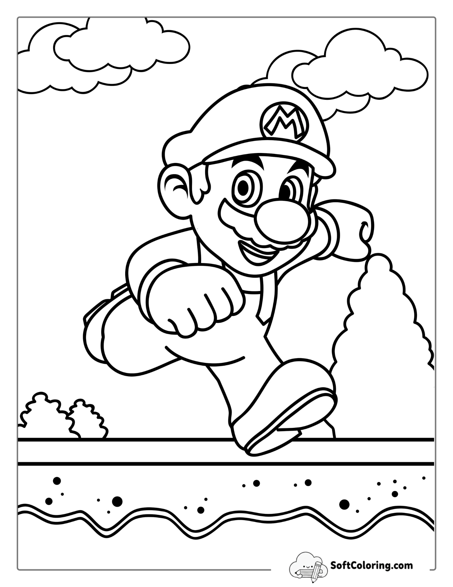 Running Super Mario