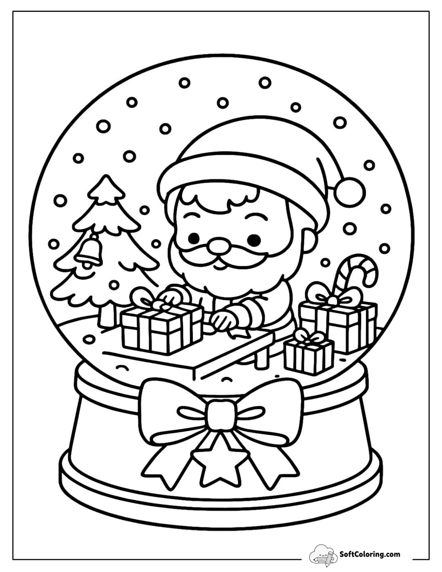 Santa Gift Workshop Snow Globe
