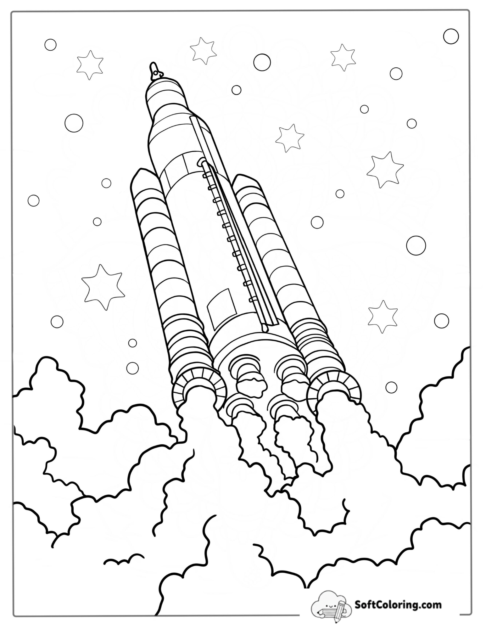 Space Launch System Nasa Rocket To Color
