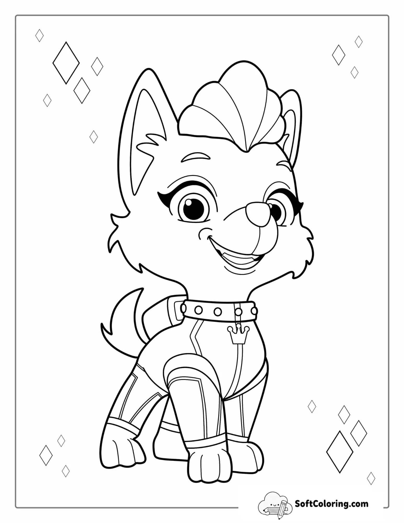 Sweetie From Princess Of Barkingburg To Color