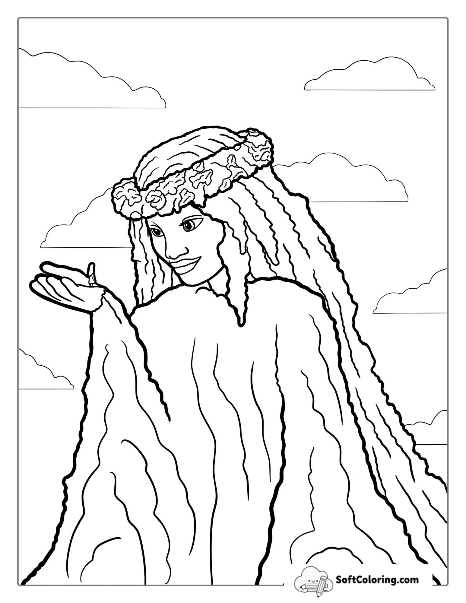 Te Fiti Mother Nature From Moana To Color