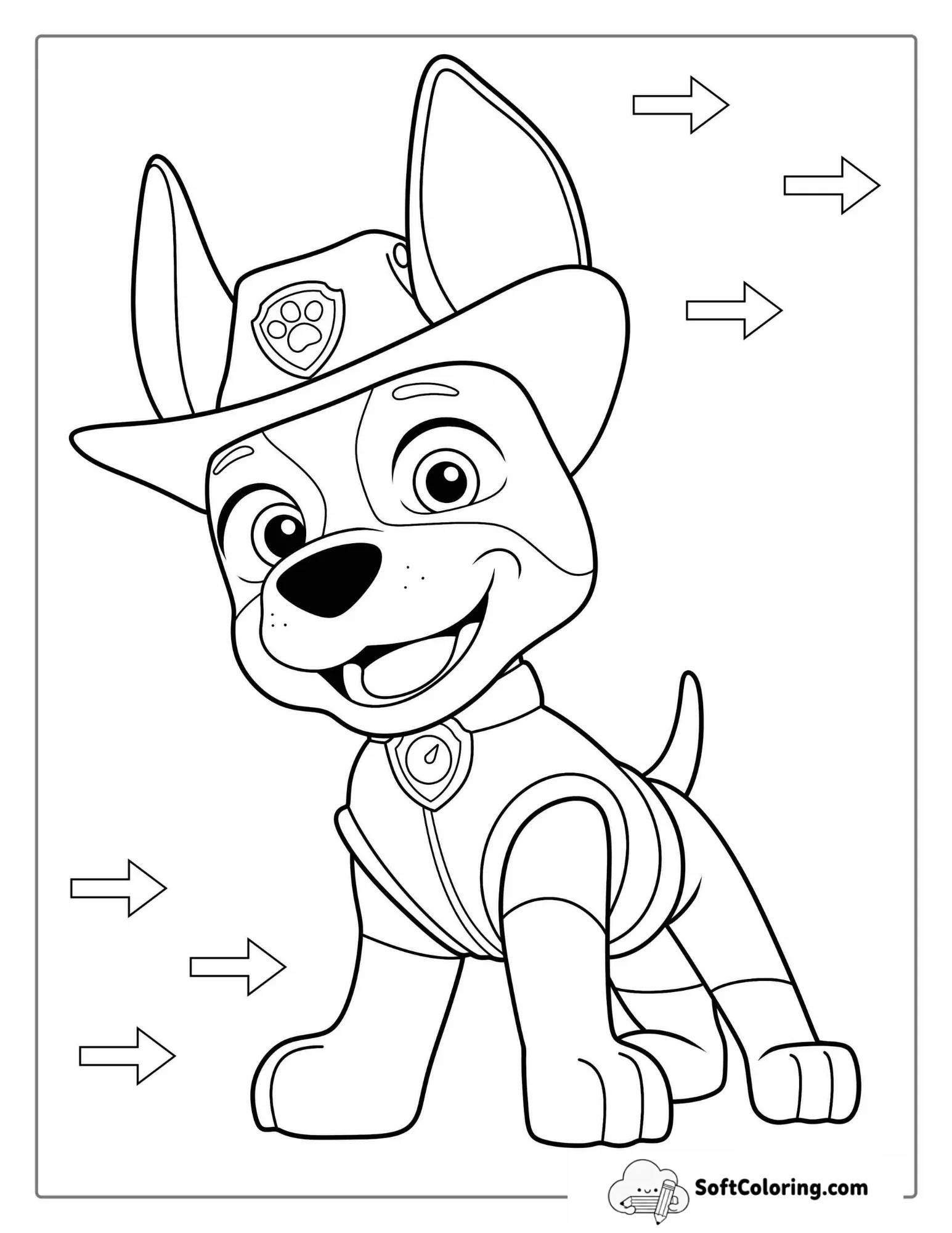 Tracker Wearing Cow Boy Hat To Color