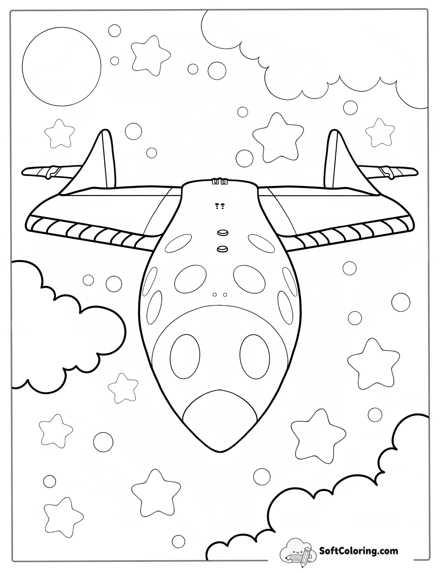 Virgin Galactic Rocket Coloring Page