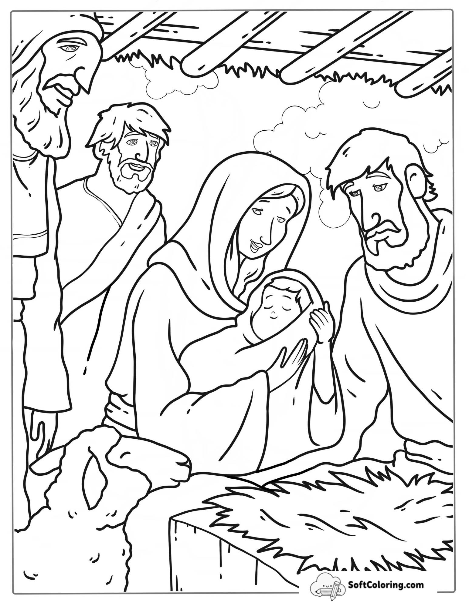 Baby Jesus With Virgin Mary And Three Kings