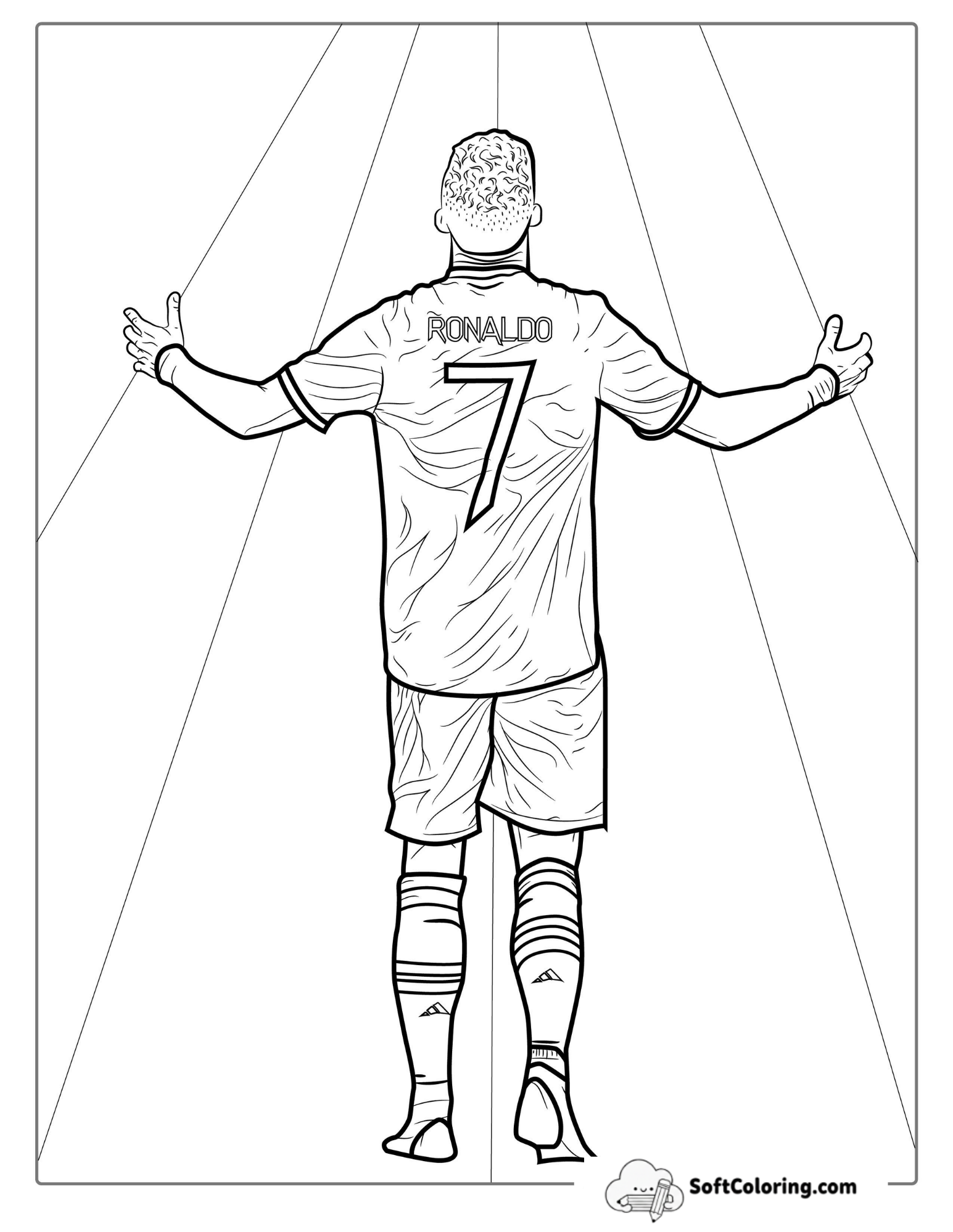 Cr7 Iconic Celebration Coloring Sheet