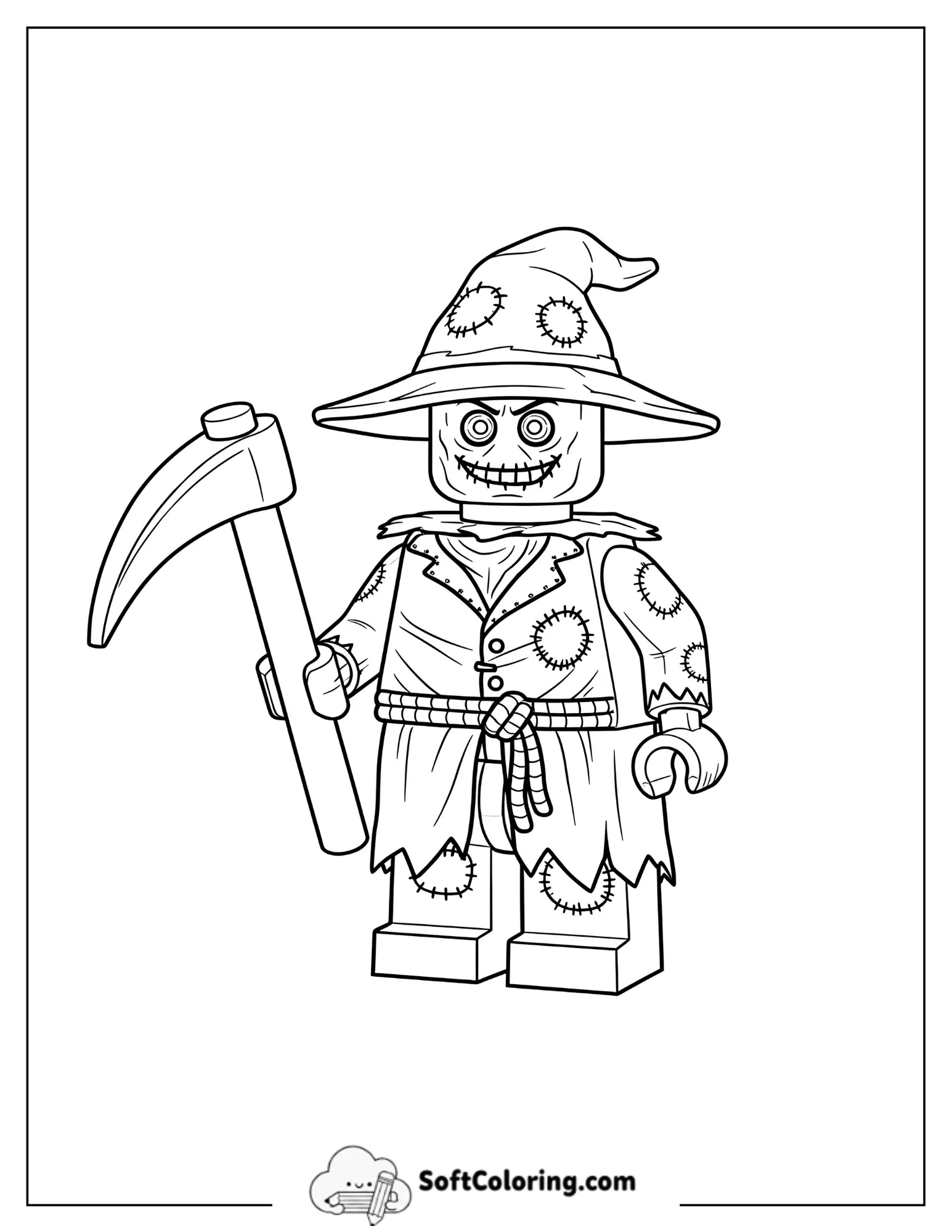 Detailed Lego Batman Scarecrow With Hat