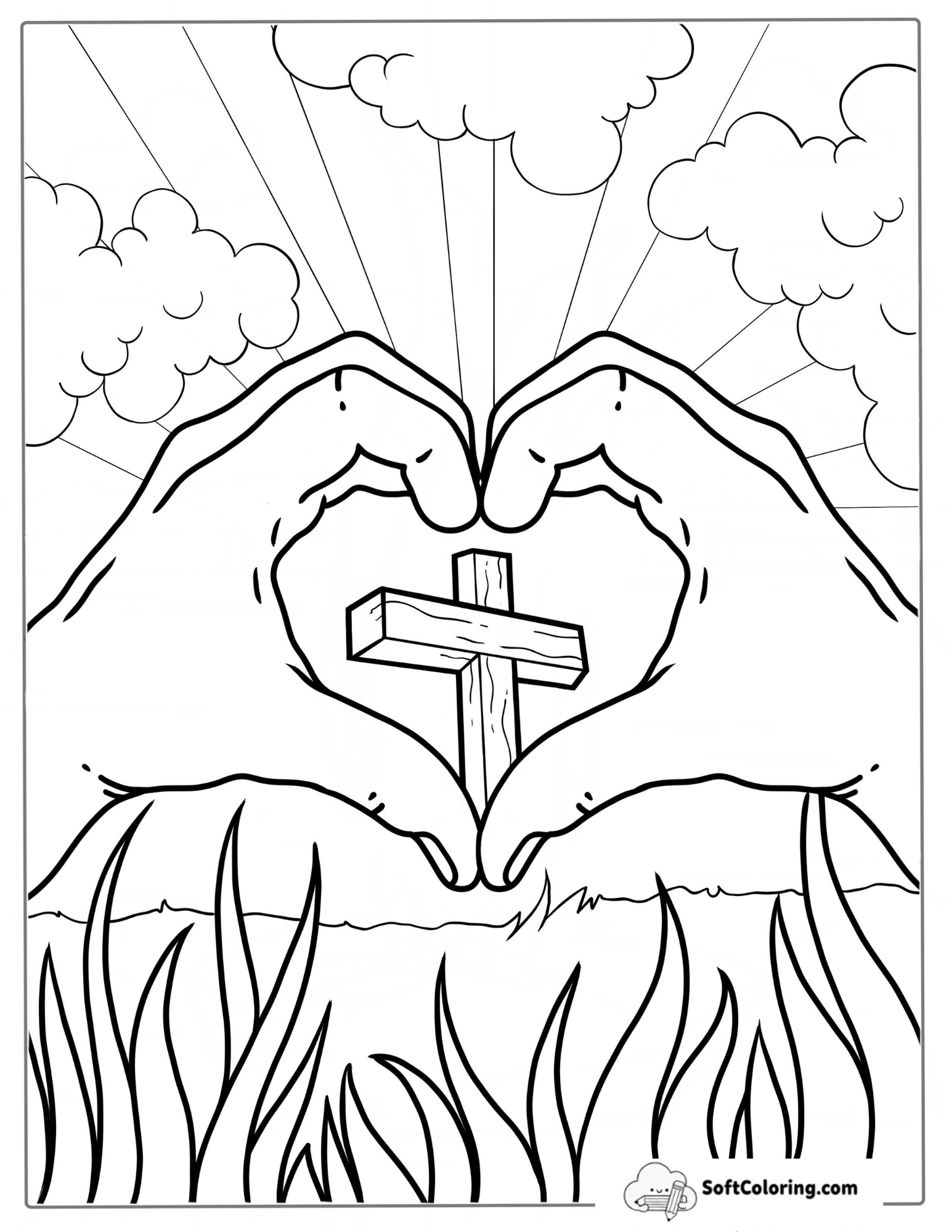 I Love Jesus Coloring For Preschoolers