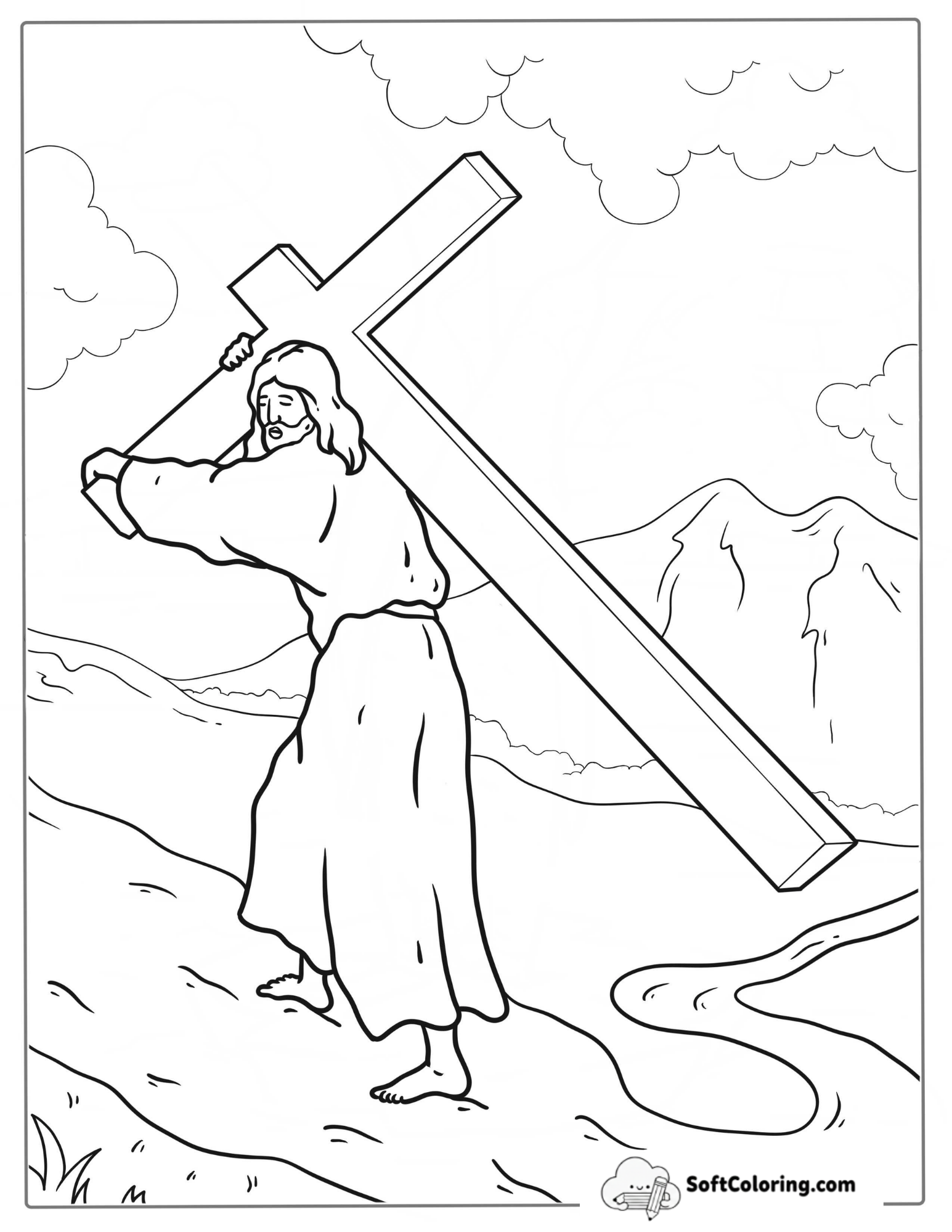 Jesus Christ Carrying Cross