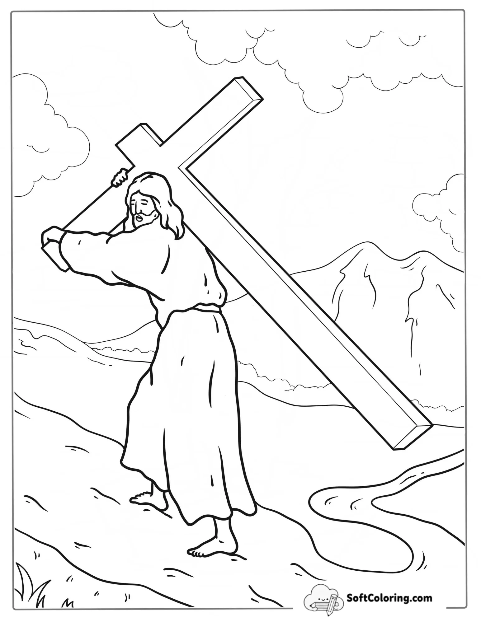 Jesus Christ Carrying Cross