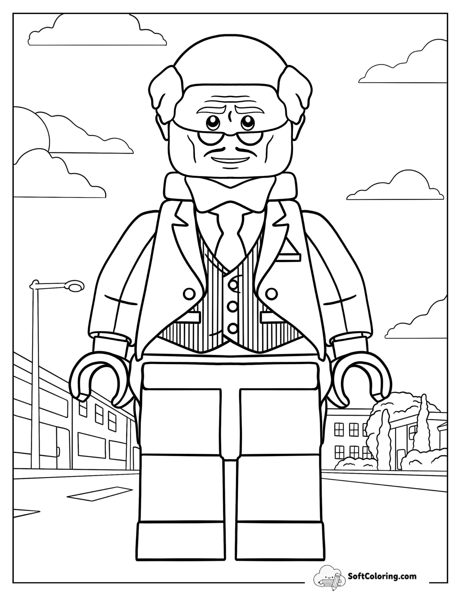 Lego Alfred To Color