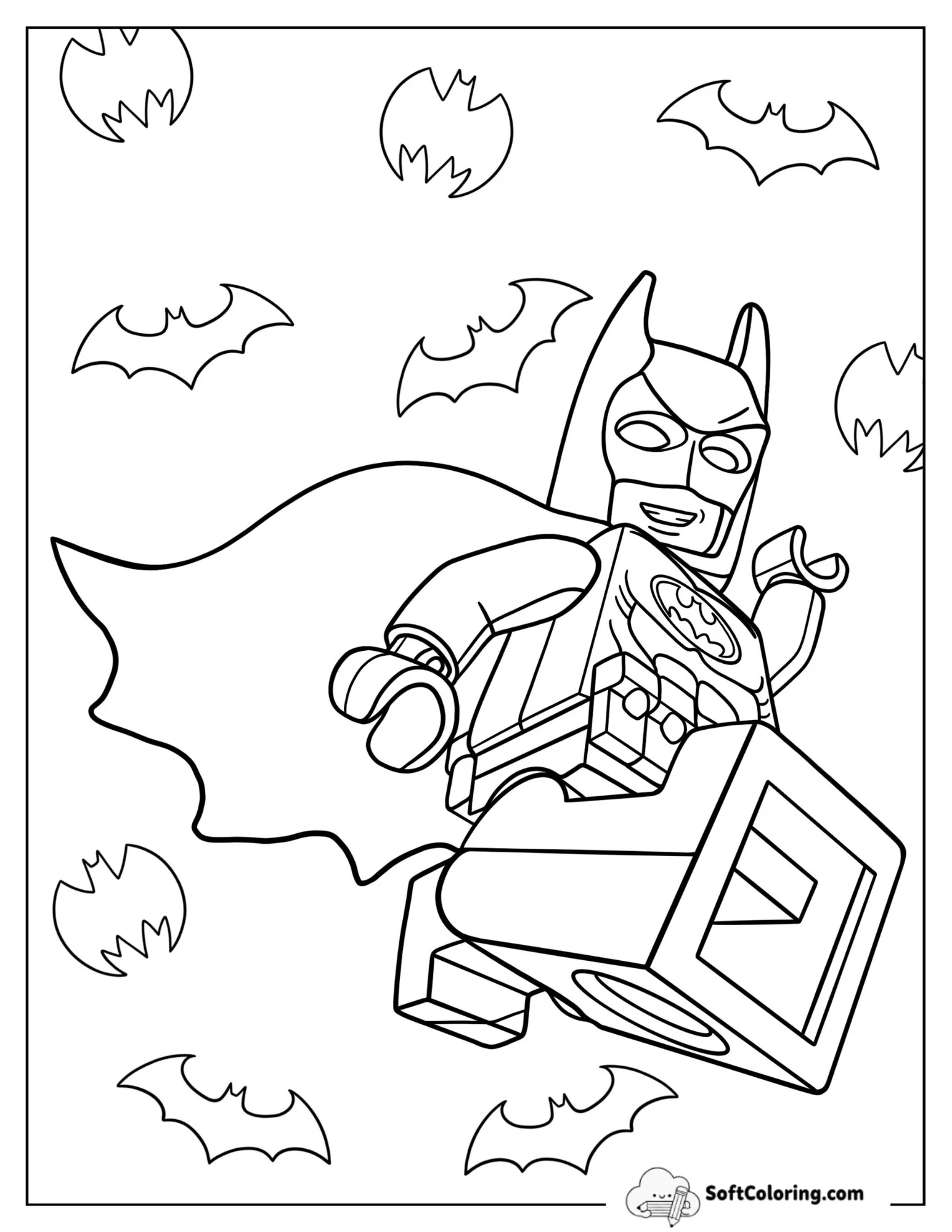Lego Batman Jumping Through The Sky
