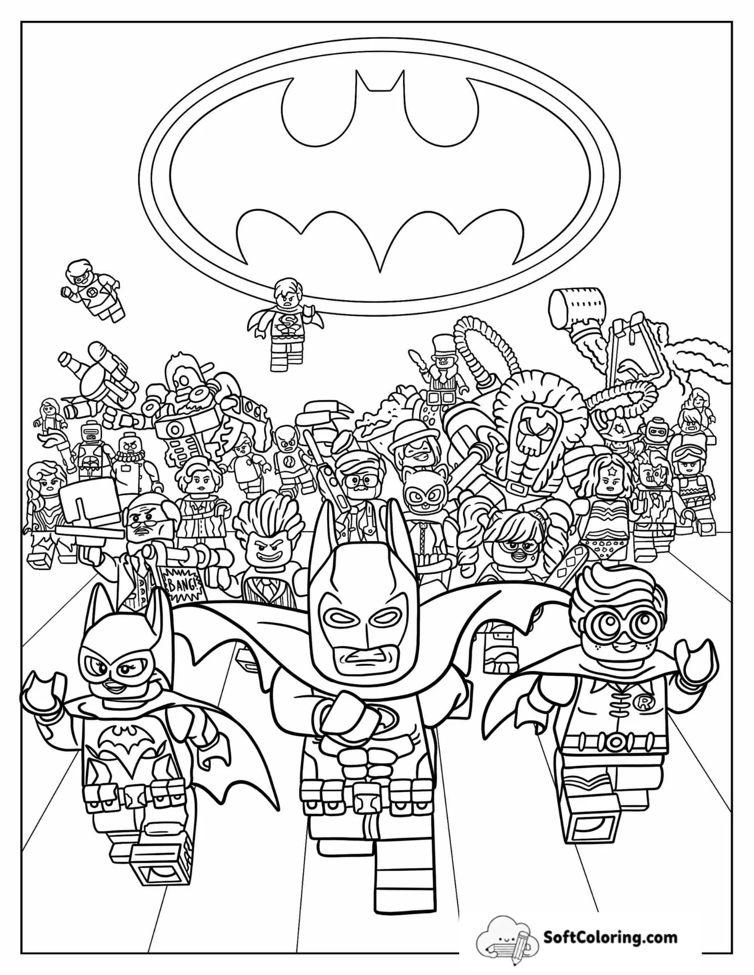 Lego Batman Movie Poster Coloring Page