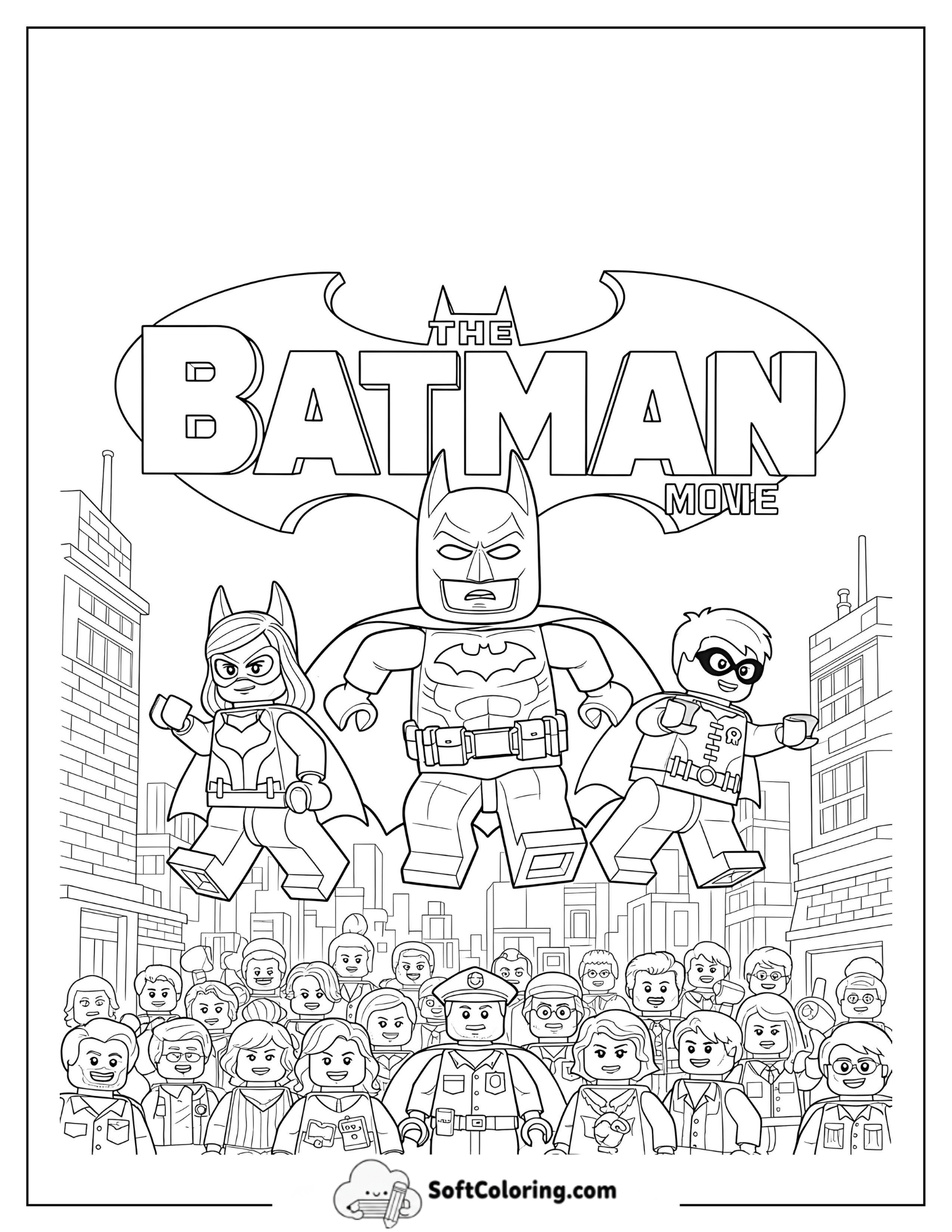 Lego Batman Movie Poster Coloring Sheet
