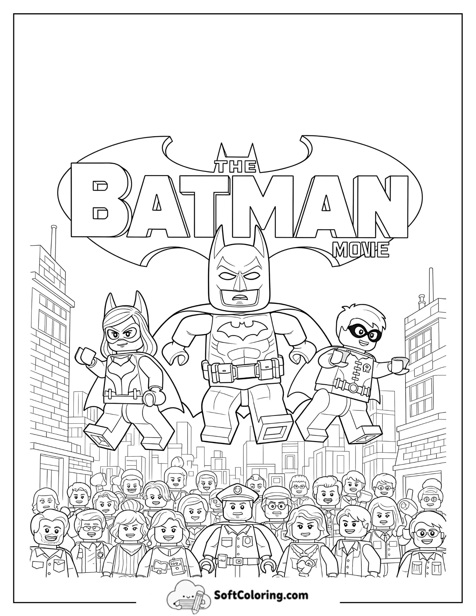 Lego Batman Movie Poster Coloring Sheet