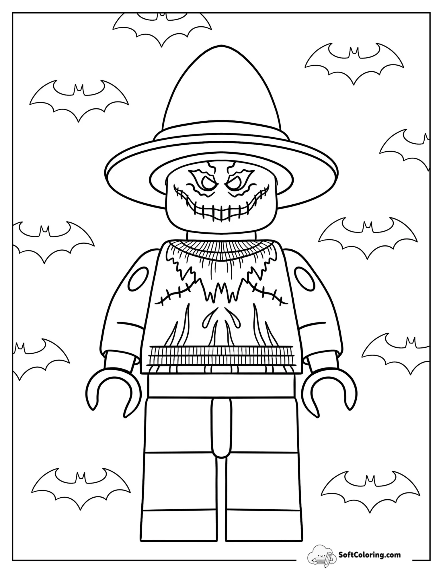 Lego Batman Scarecrow To Color