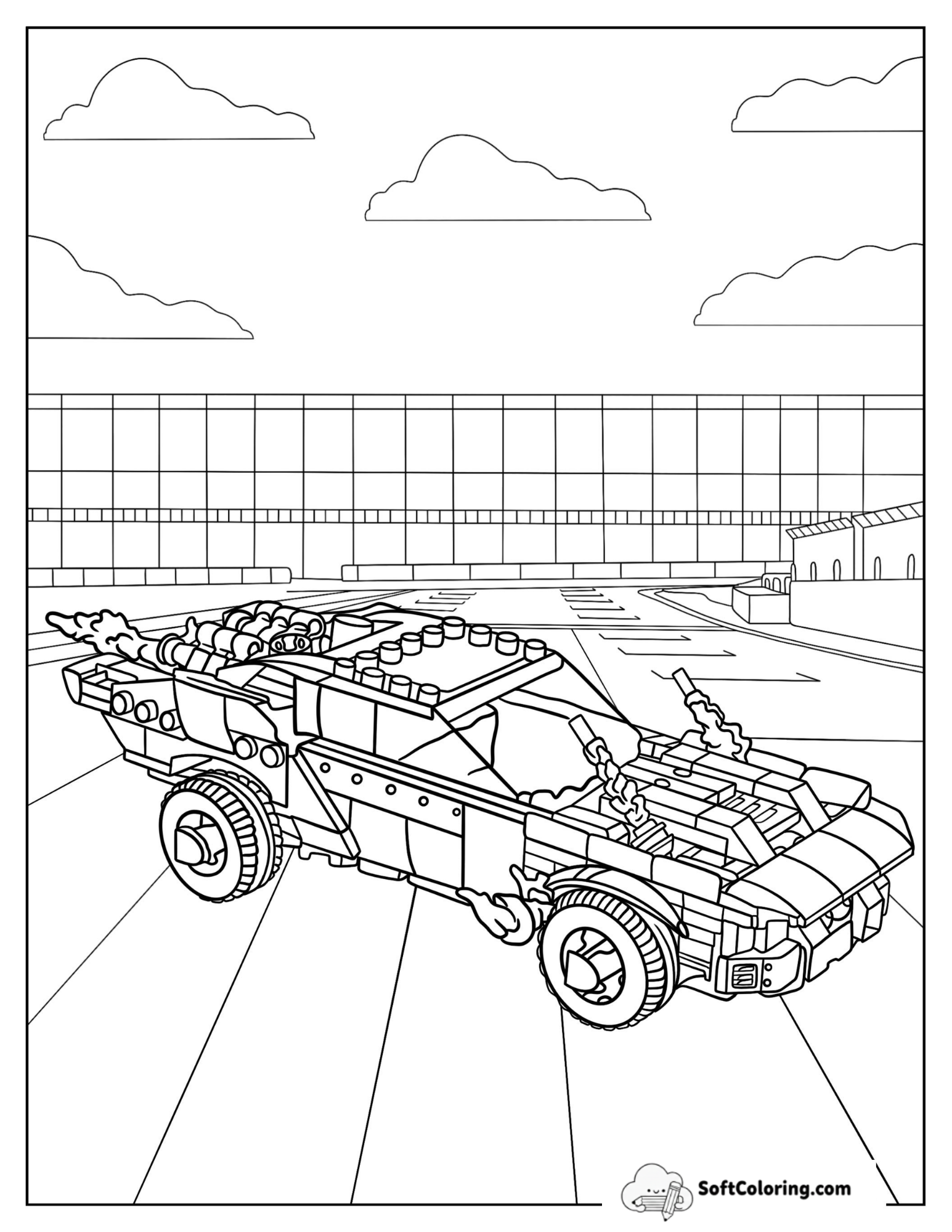 Lego Batmobile To Color