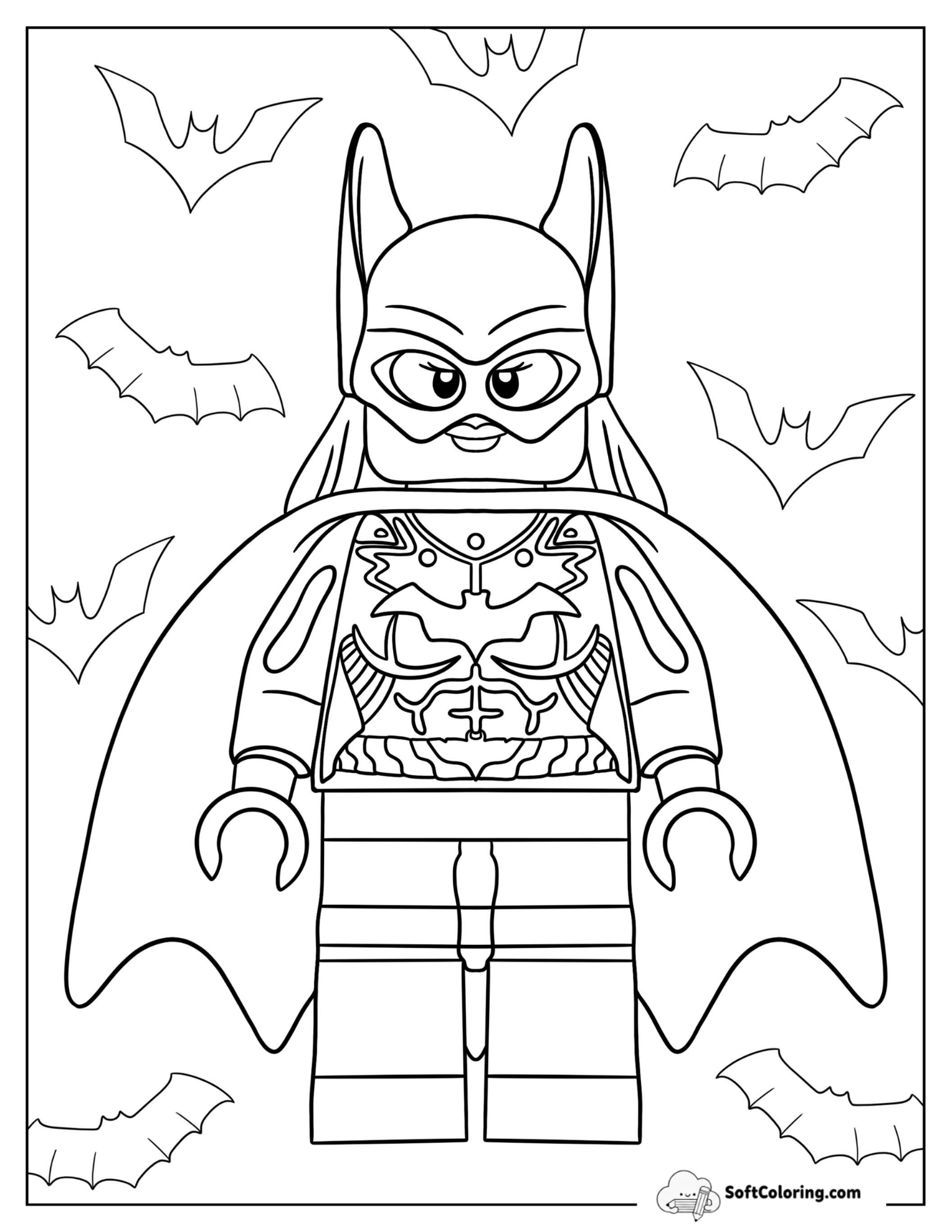 Lego Batwoman Coloring Sheet