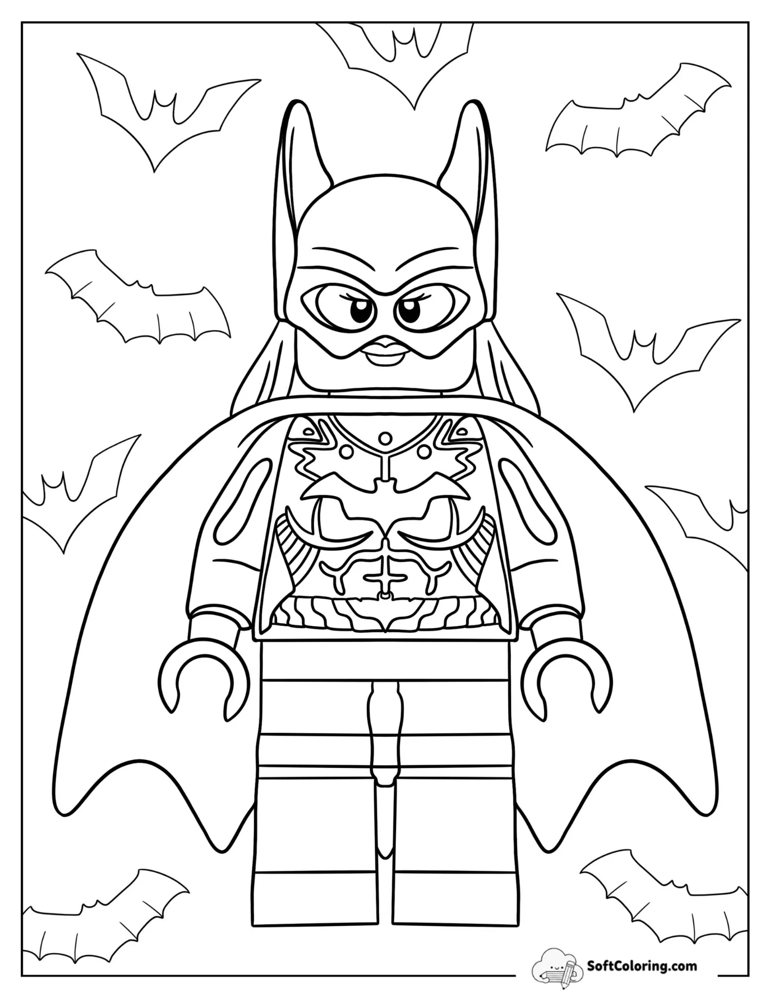 Lego Batwoman Coloring Sheet