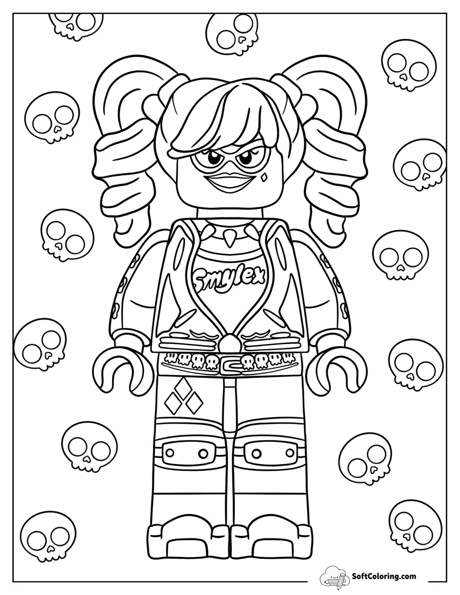 Lego Harley Quinn To Color