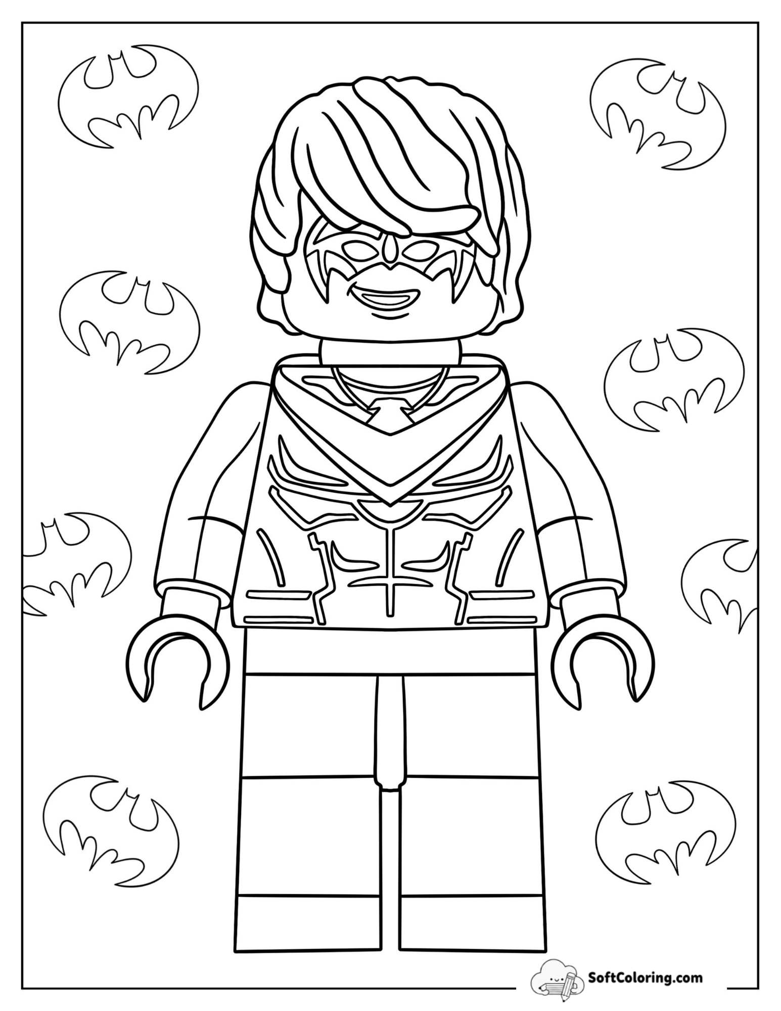 Lego Nightwing Character To Color