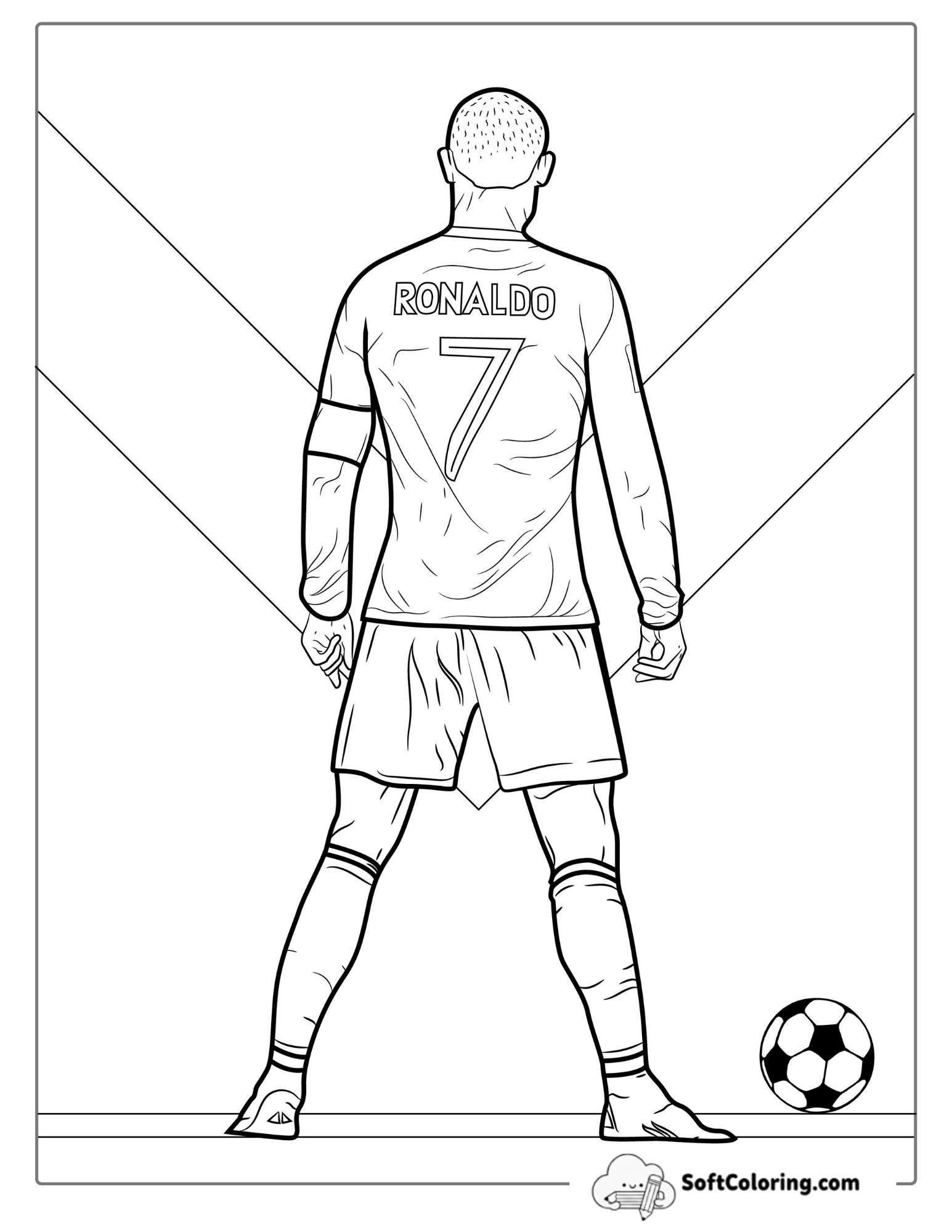 Ronaldo Penalty Shootout Coloring In