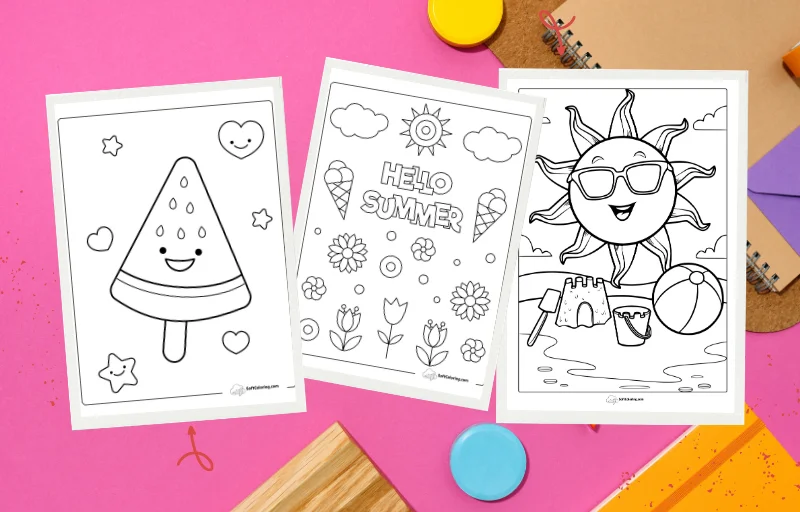 Summer Coloring Pages