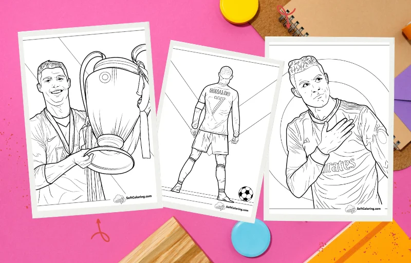 Cristiano Ronaldo Coloring Pages