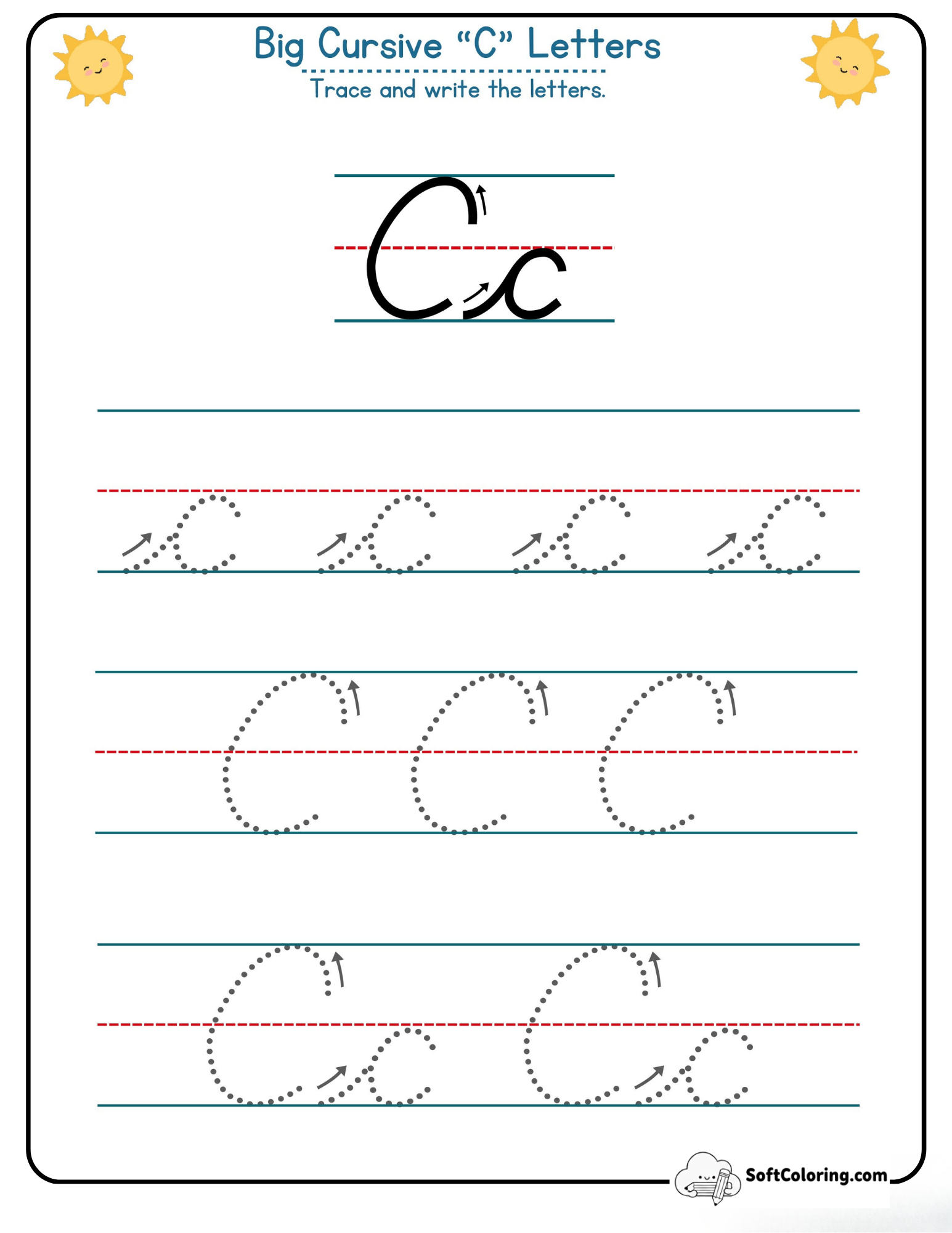 Big Cursive C Letters